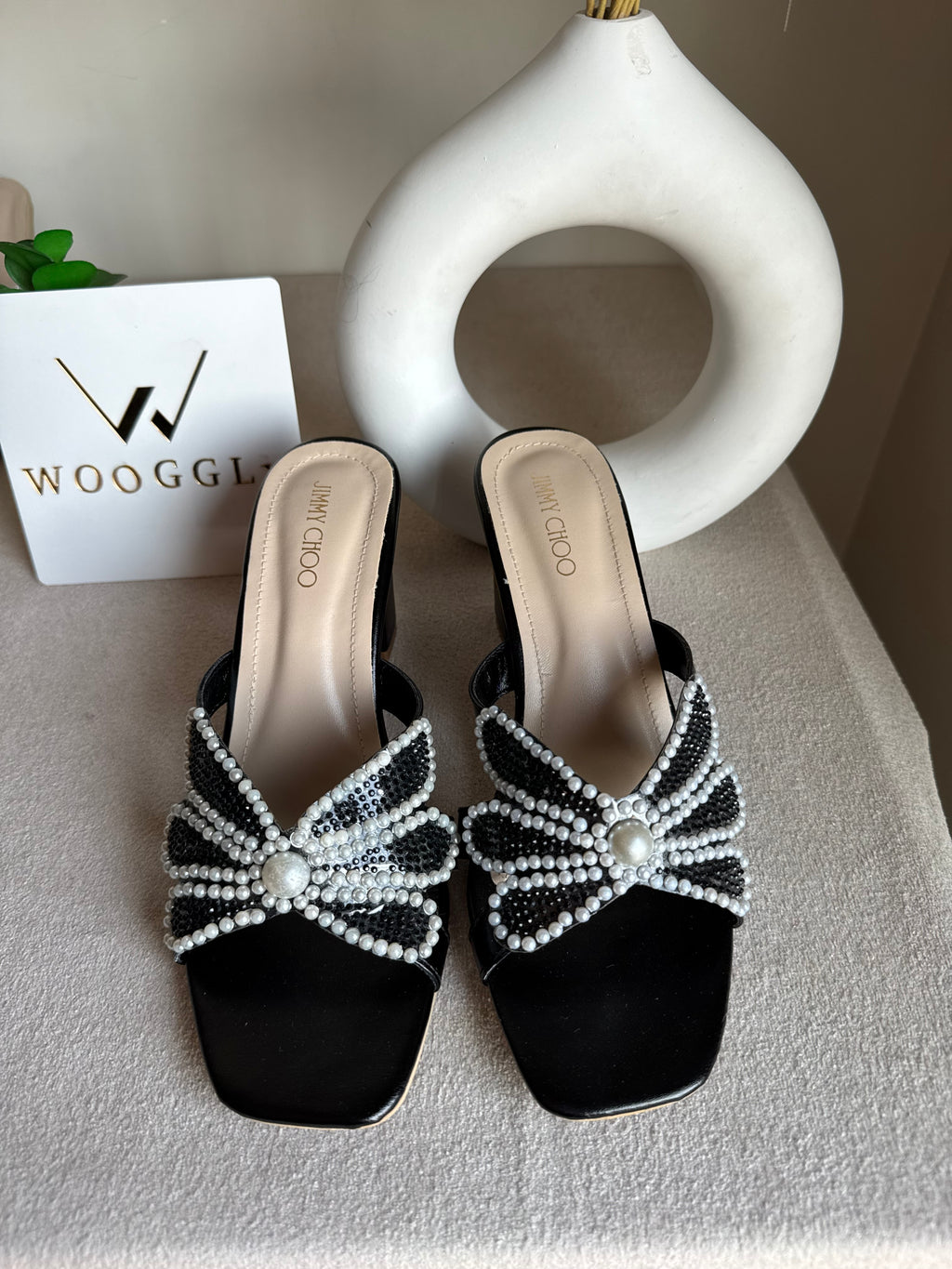 Jimmy Choo Pearl Heels - Black