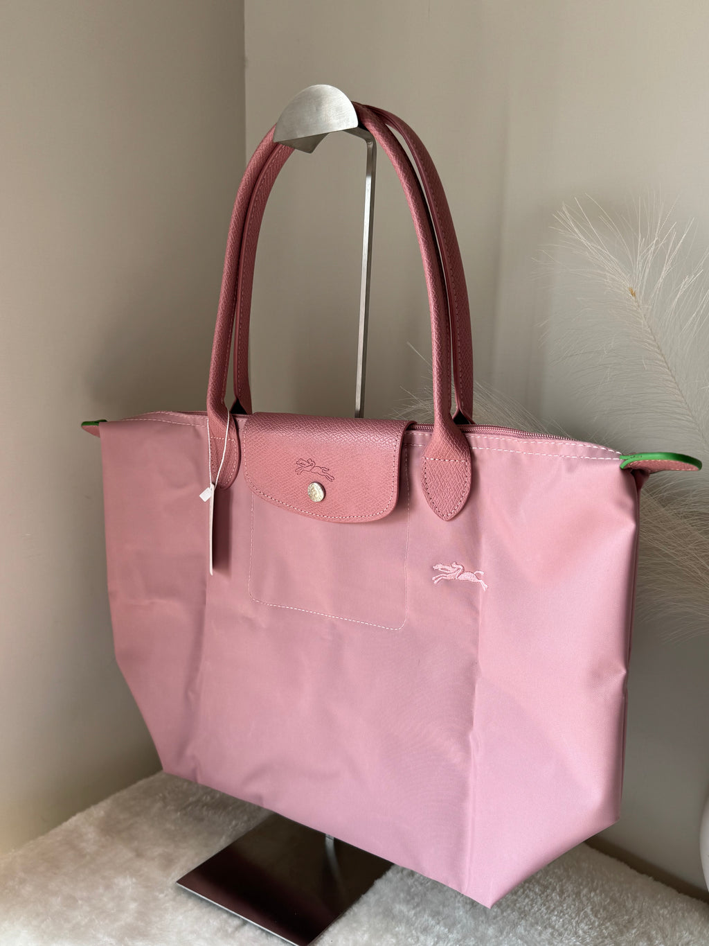 Longchamp Tote LARGE - Marshmallow Pink (WITH BRAND LOGO)