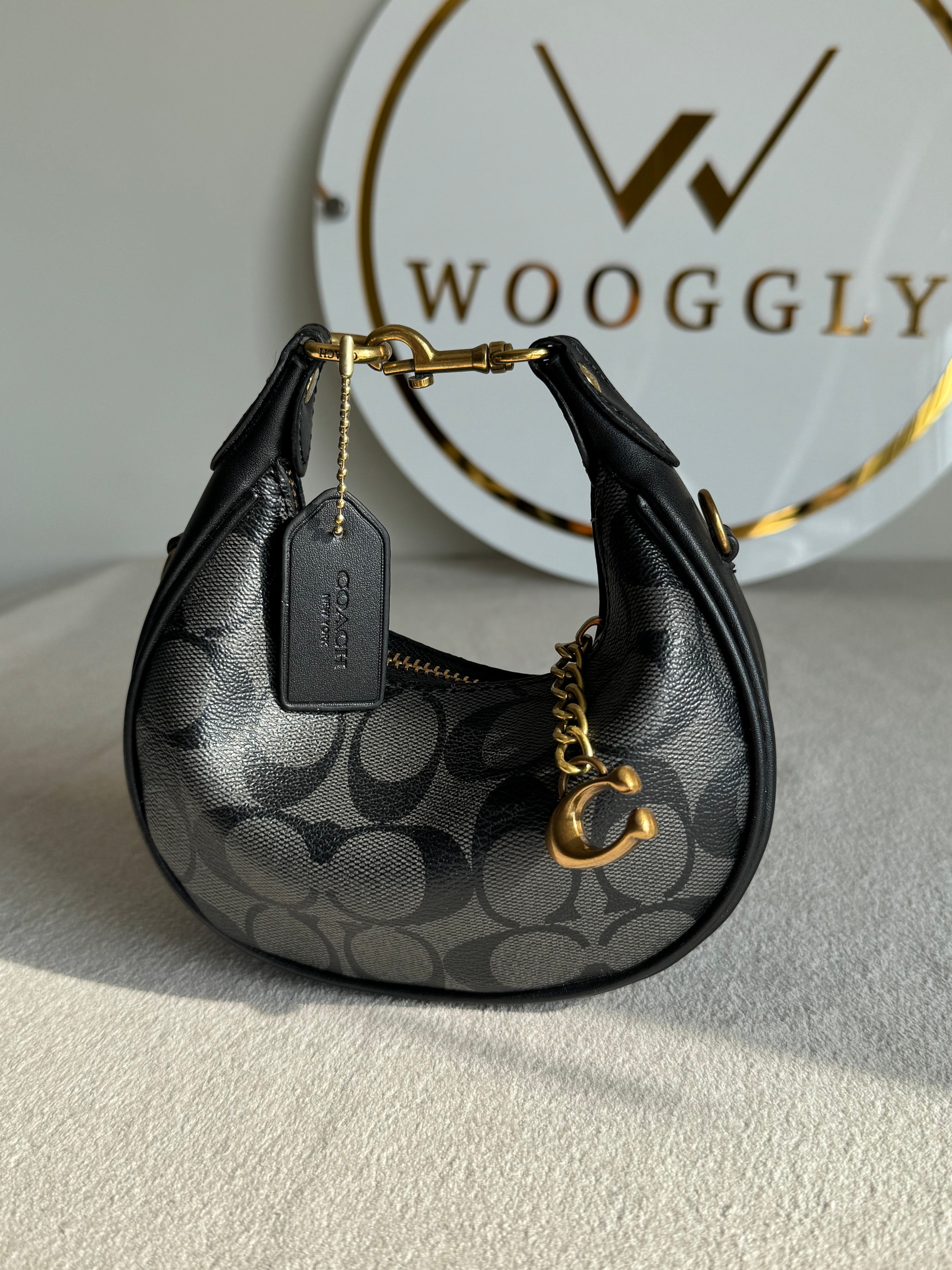 COACH Jonie Bag PREMIUM (Signature Black) - BOX PACKING