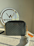 Premium Michael Kors Crossbody Bag (Black & Grey)