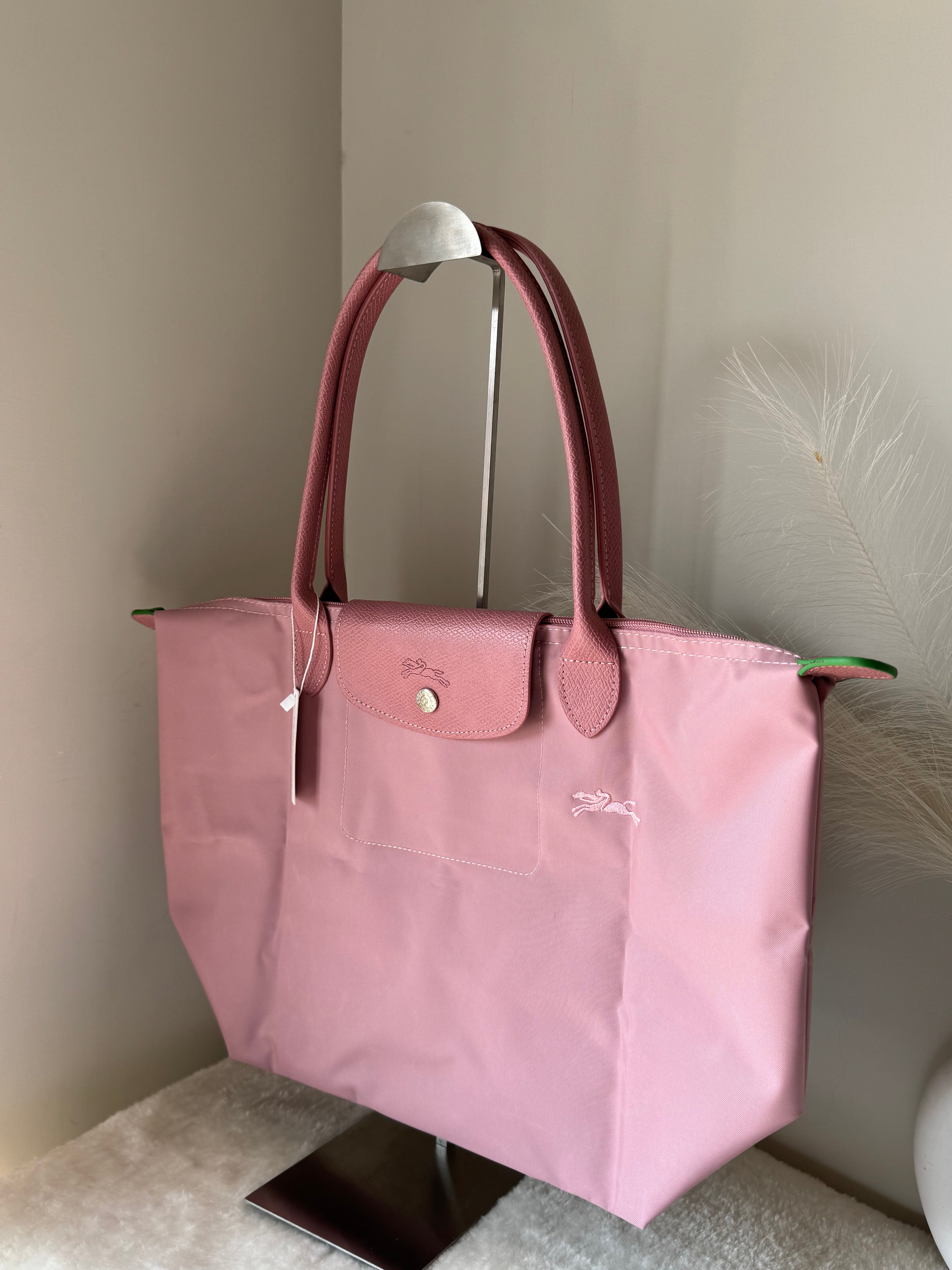 Longchamp Tote LARGE - Marshmallow Pink (WITH BRAND LOGO)