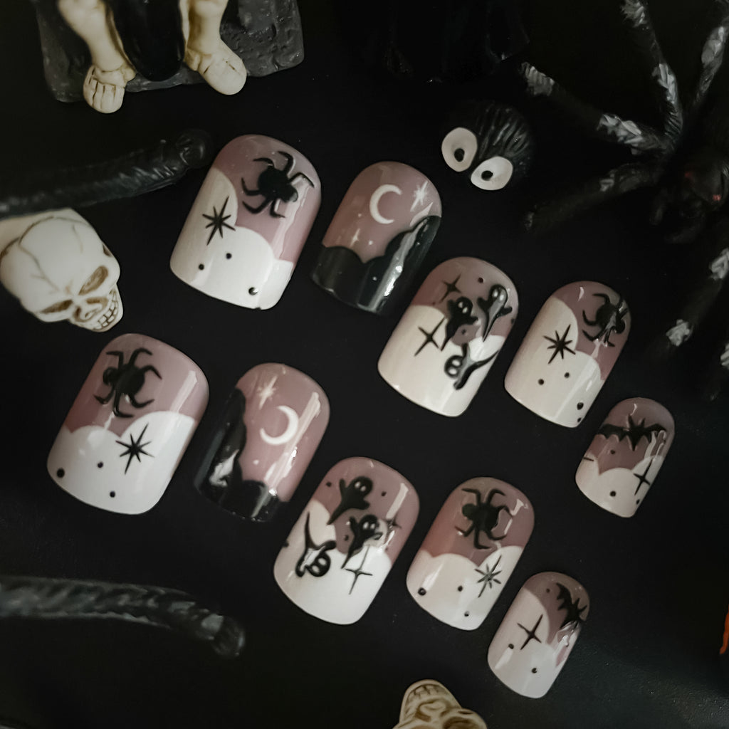 Pee Ka Boo Press On Nails - 24 Pieces Complete Kit