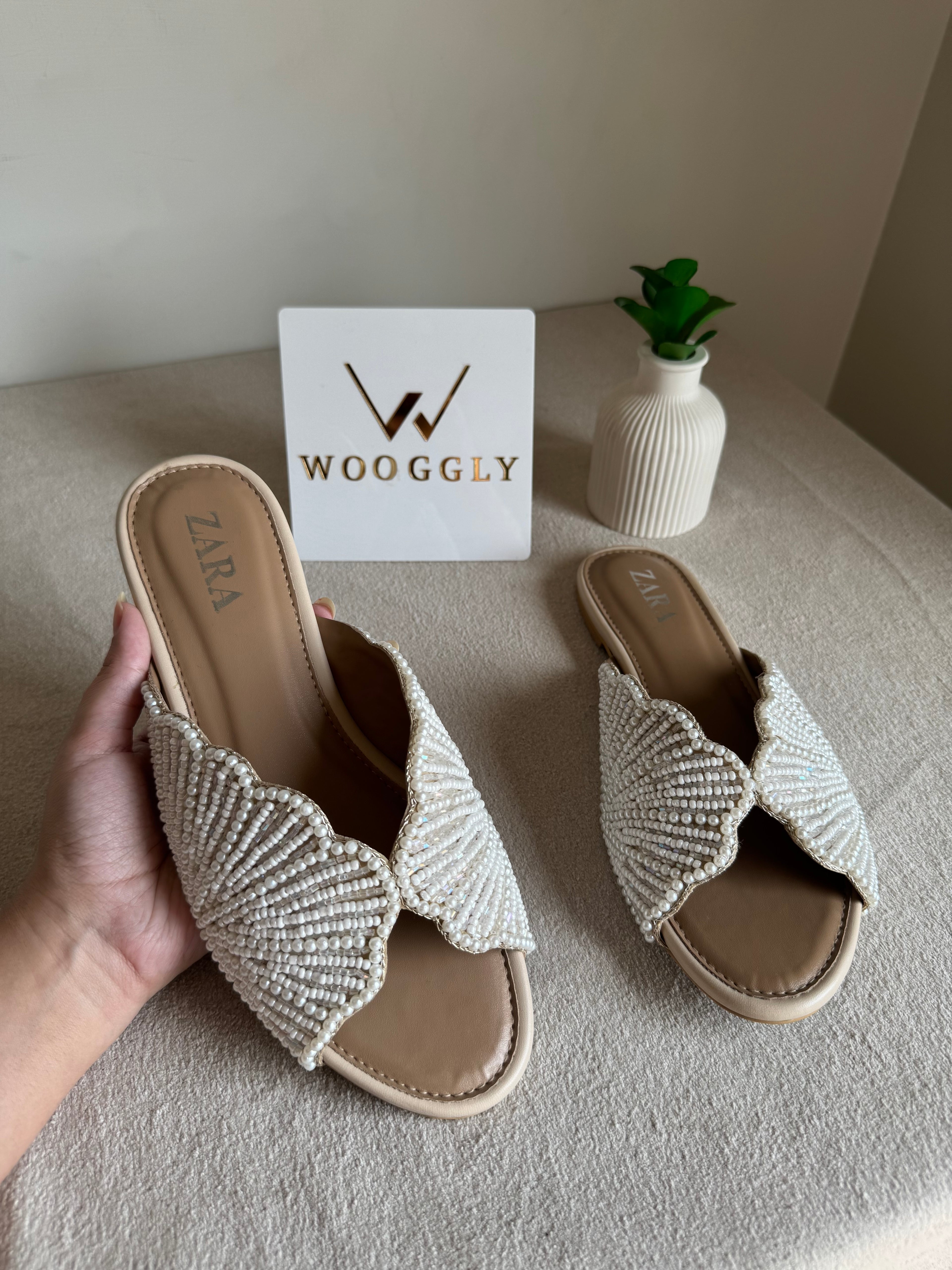 Viral Zara Slides - Cream