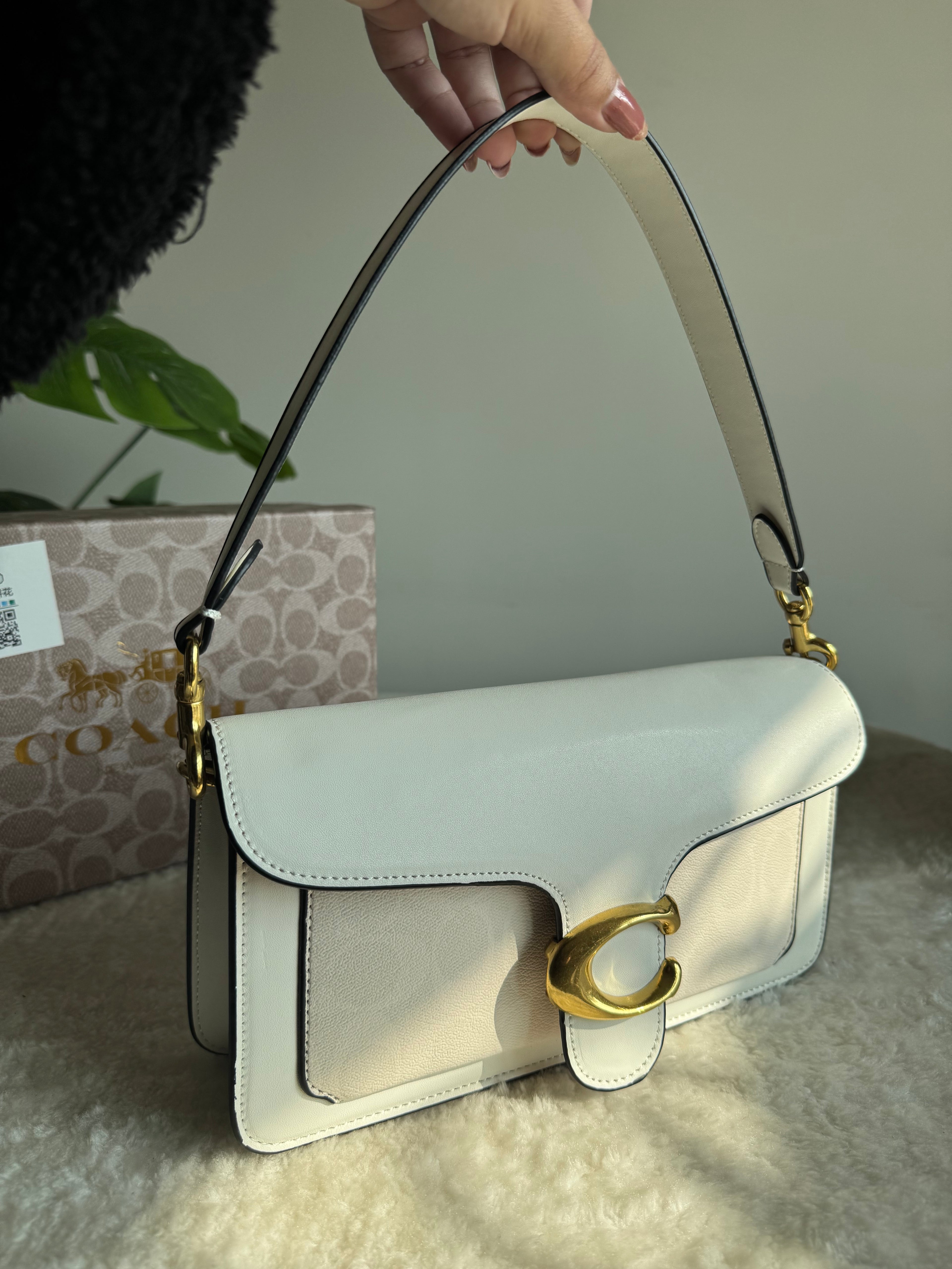 COACH TABBY PREMIUM (Cream & White) - BOX PACKING