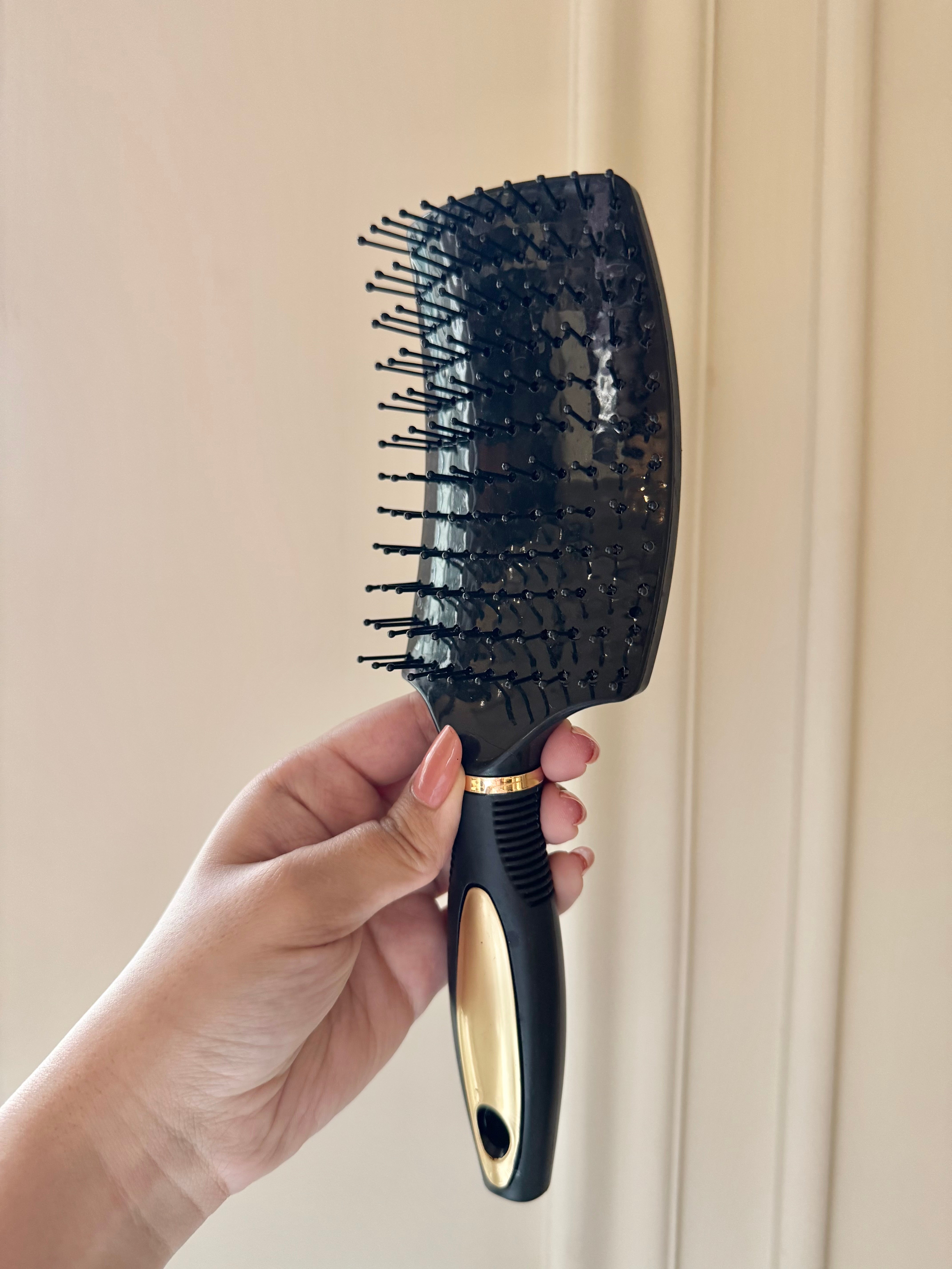 Detangle Hair Brush - Black & Gold