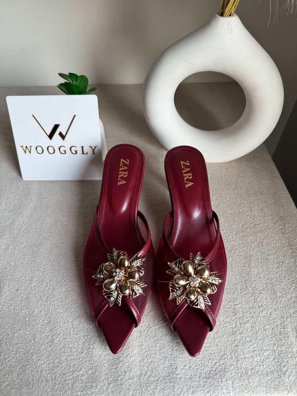 Zara Vogue Heels - Maroon
