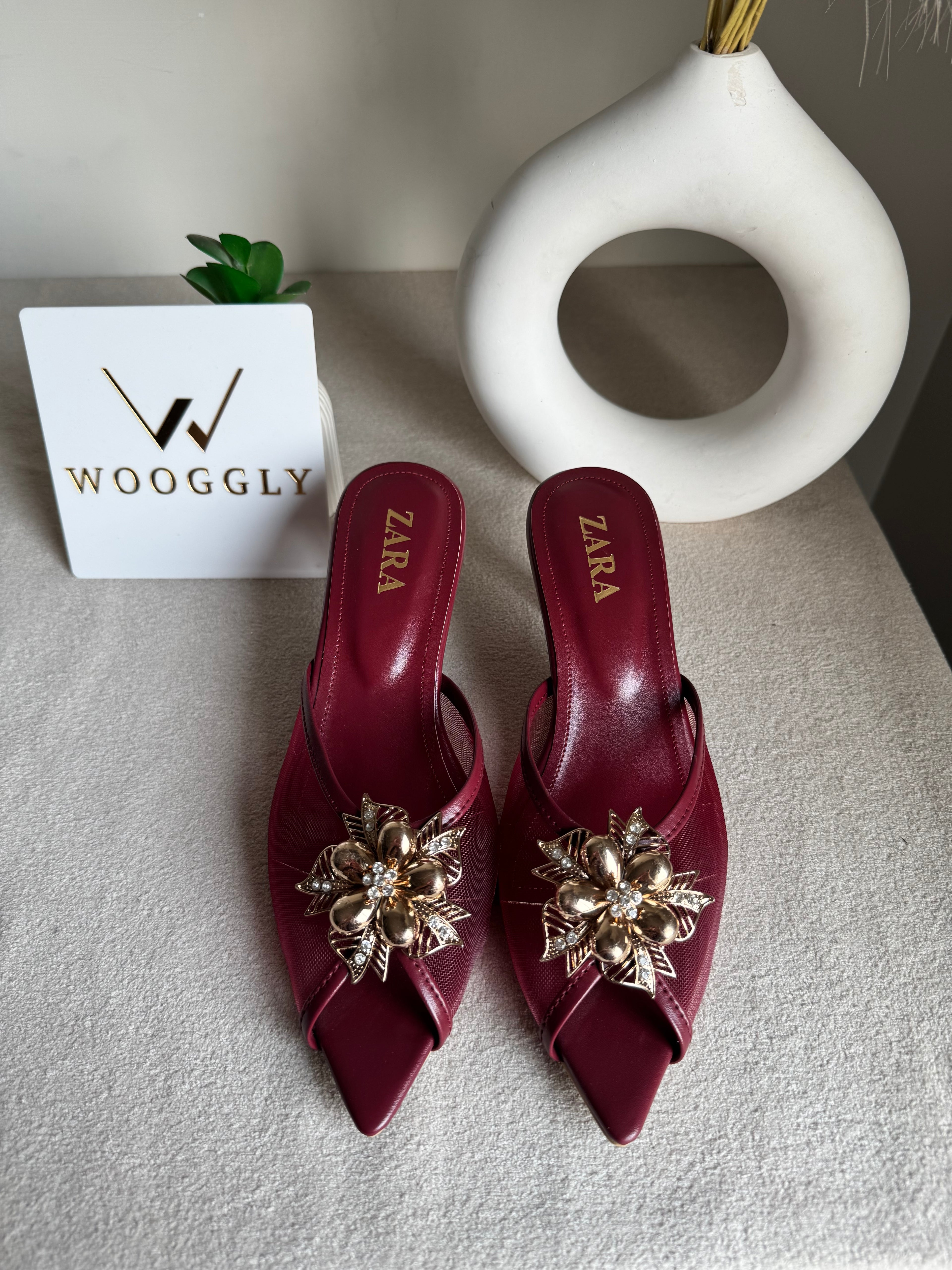 Zara Vogue Heels - Maroon