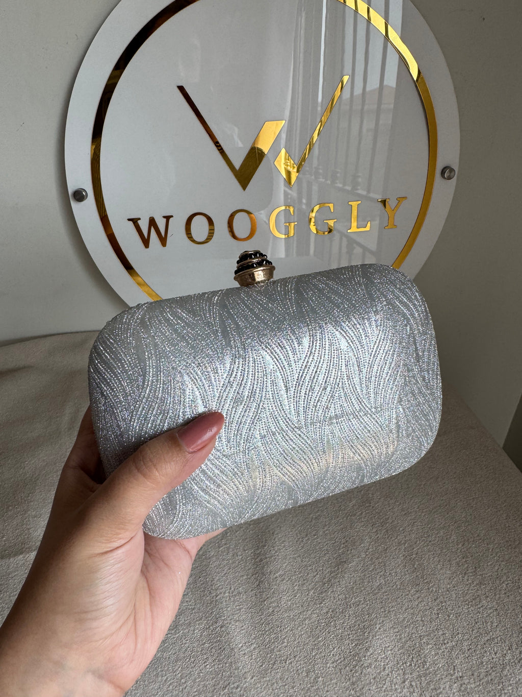 Milan Clutch - Silver