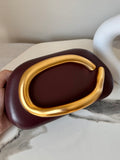 ZARA VIRAL CLUTCH with chain - Burgandy