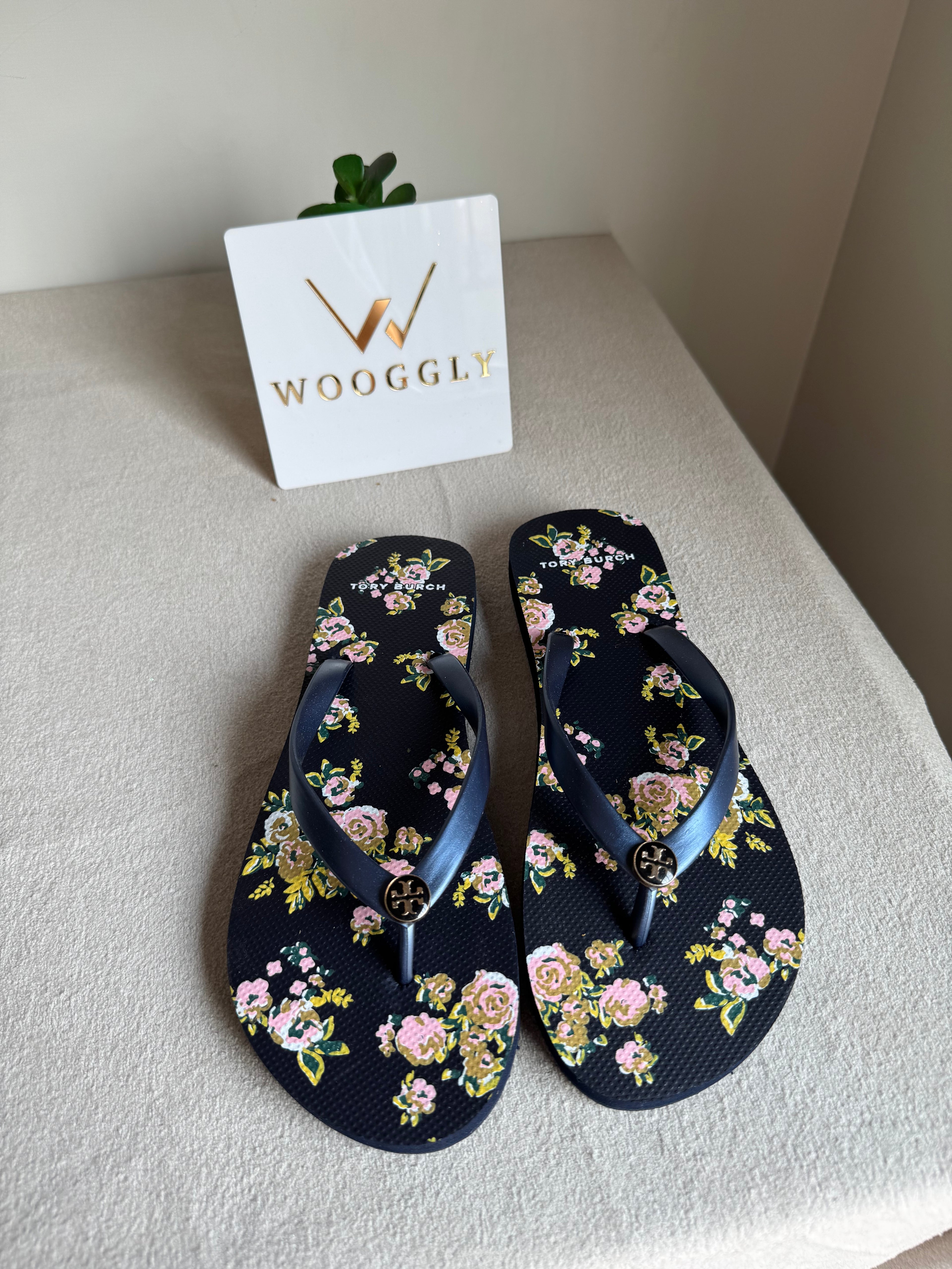 Tory Burch Floral Comfy Flip Flops