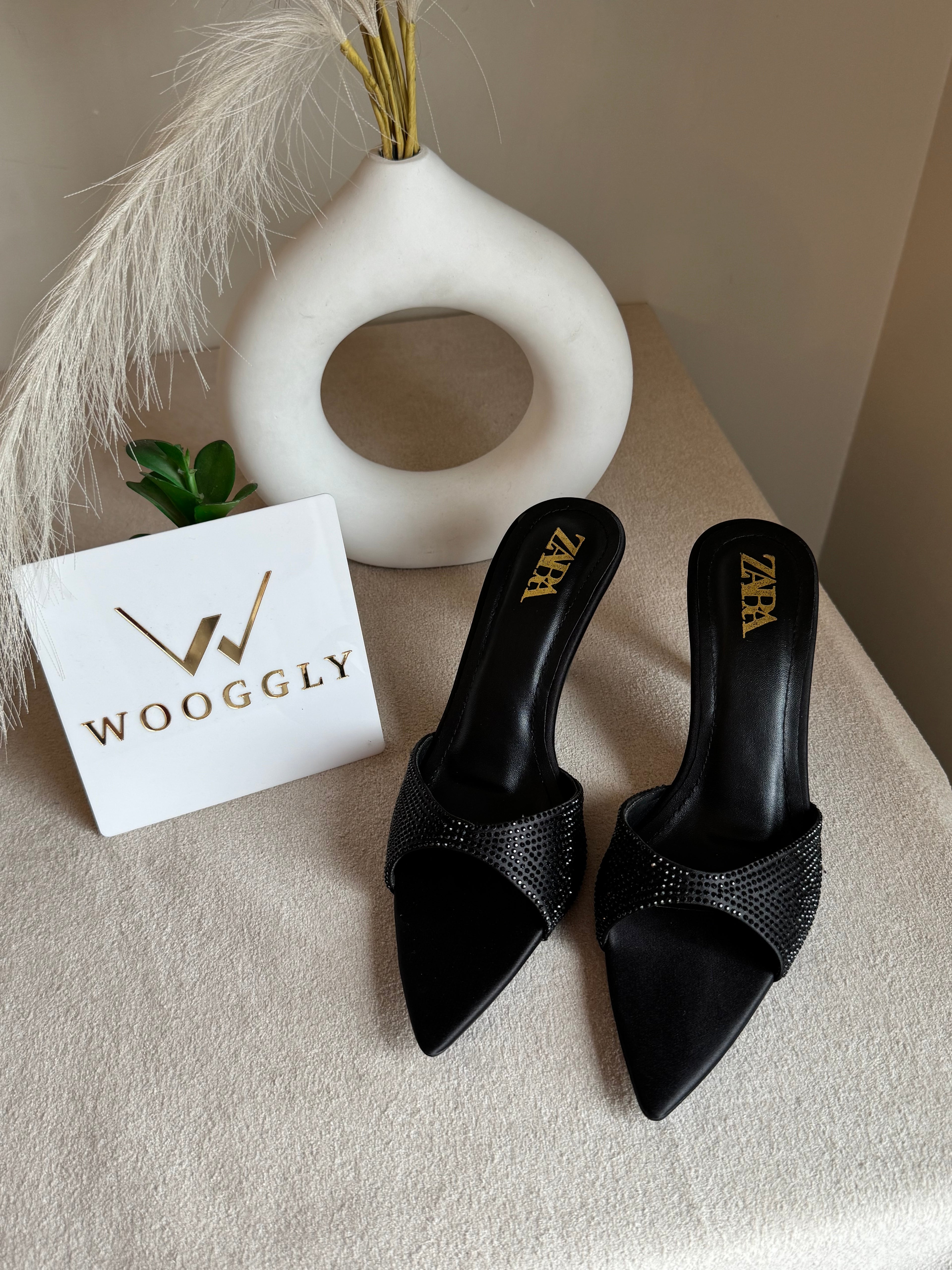 Bling Zara Heels - Black