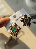 Van Cleef Inspired Turquoise - 18K Gold Plated