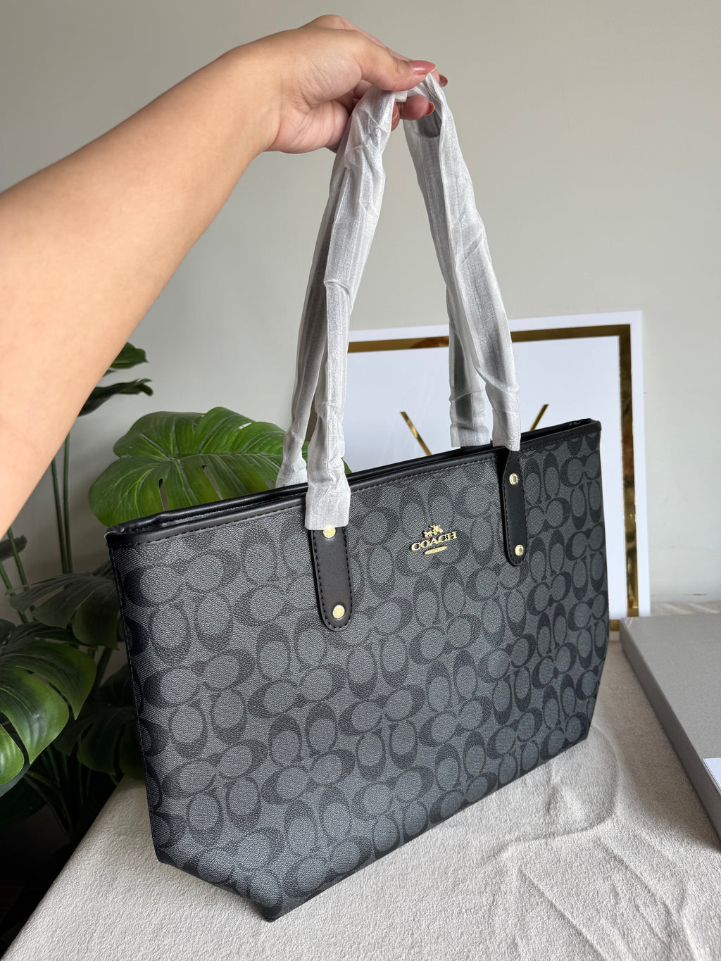 COACH TOTE BAG PREMIUM (Black) - BOX PACKING