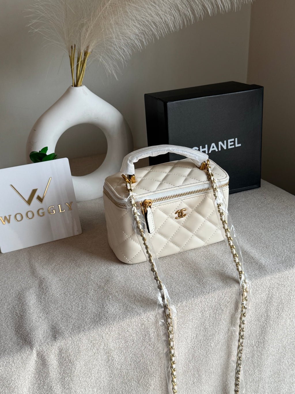 CH Mini Box Bag - Cream