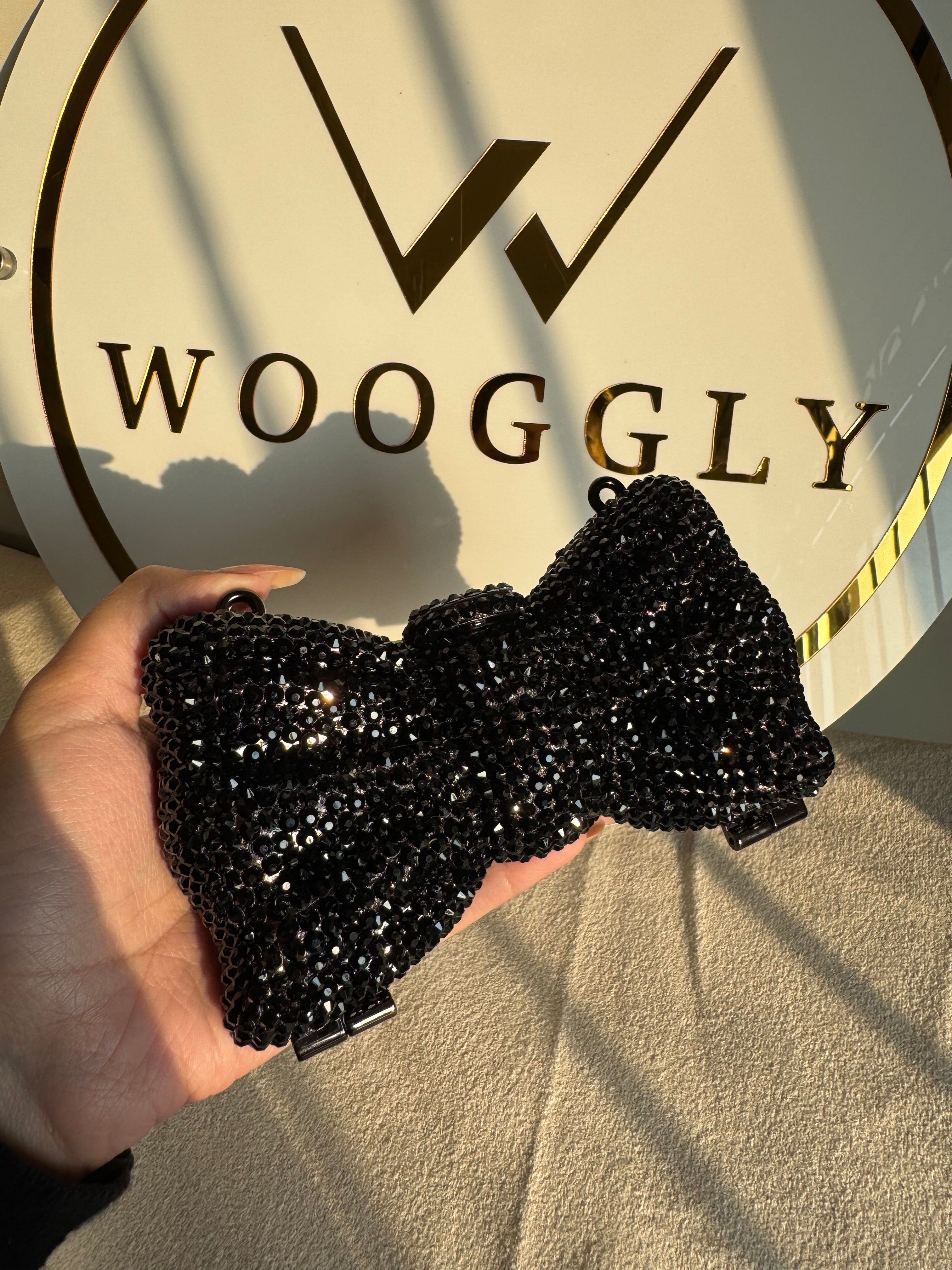 Swarovski Bow Clutch - Black