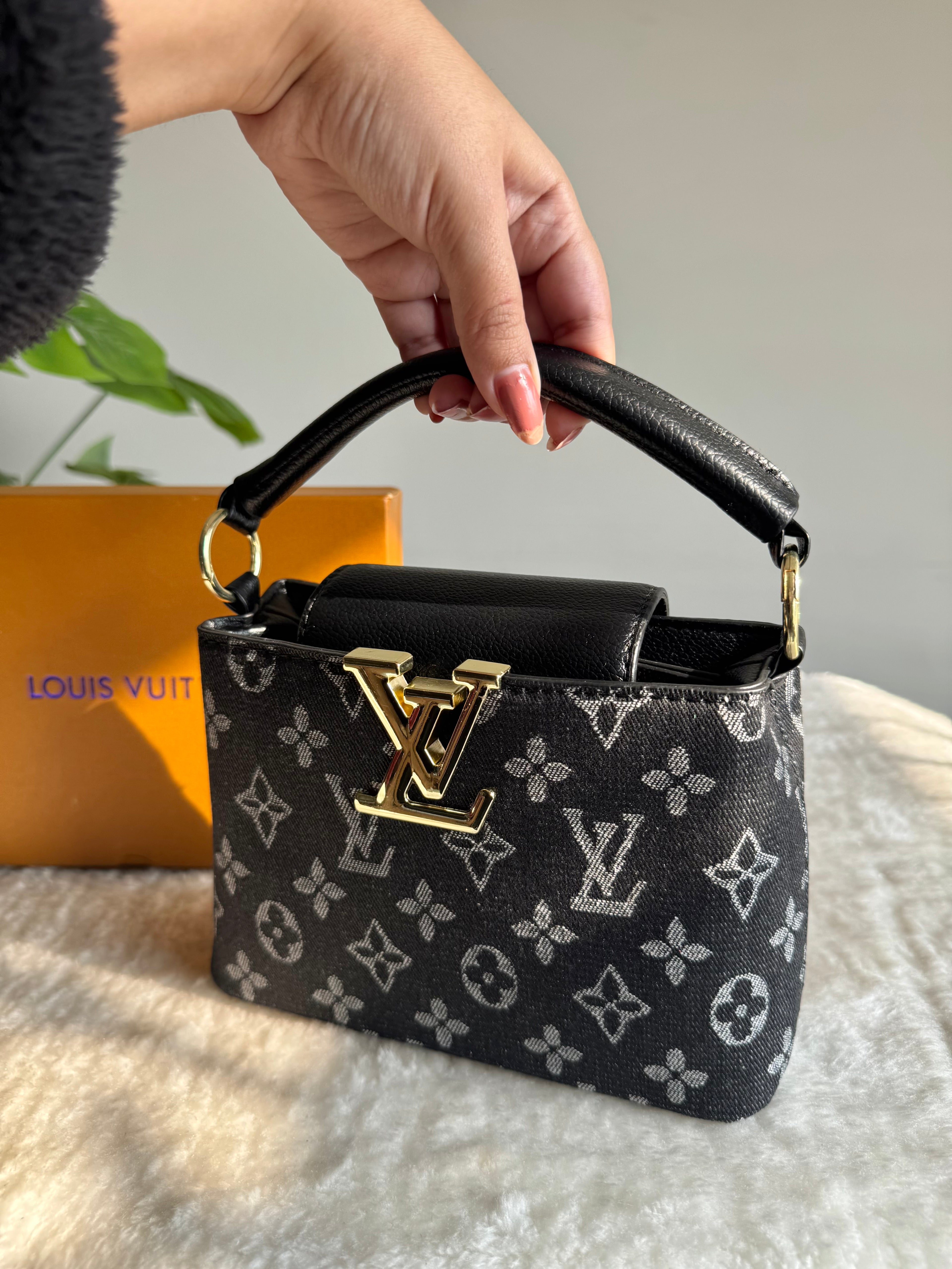LV BAG PREMIUM QUALITY (Black) - BOX PACKING