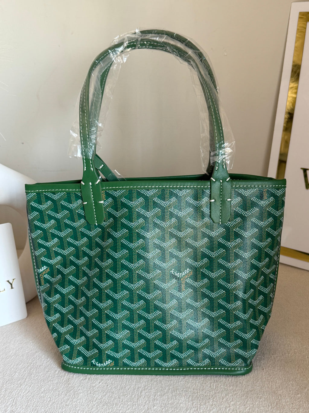 Go Yard Tote Bag - Small Green with Magnetic Box