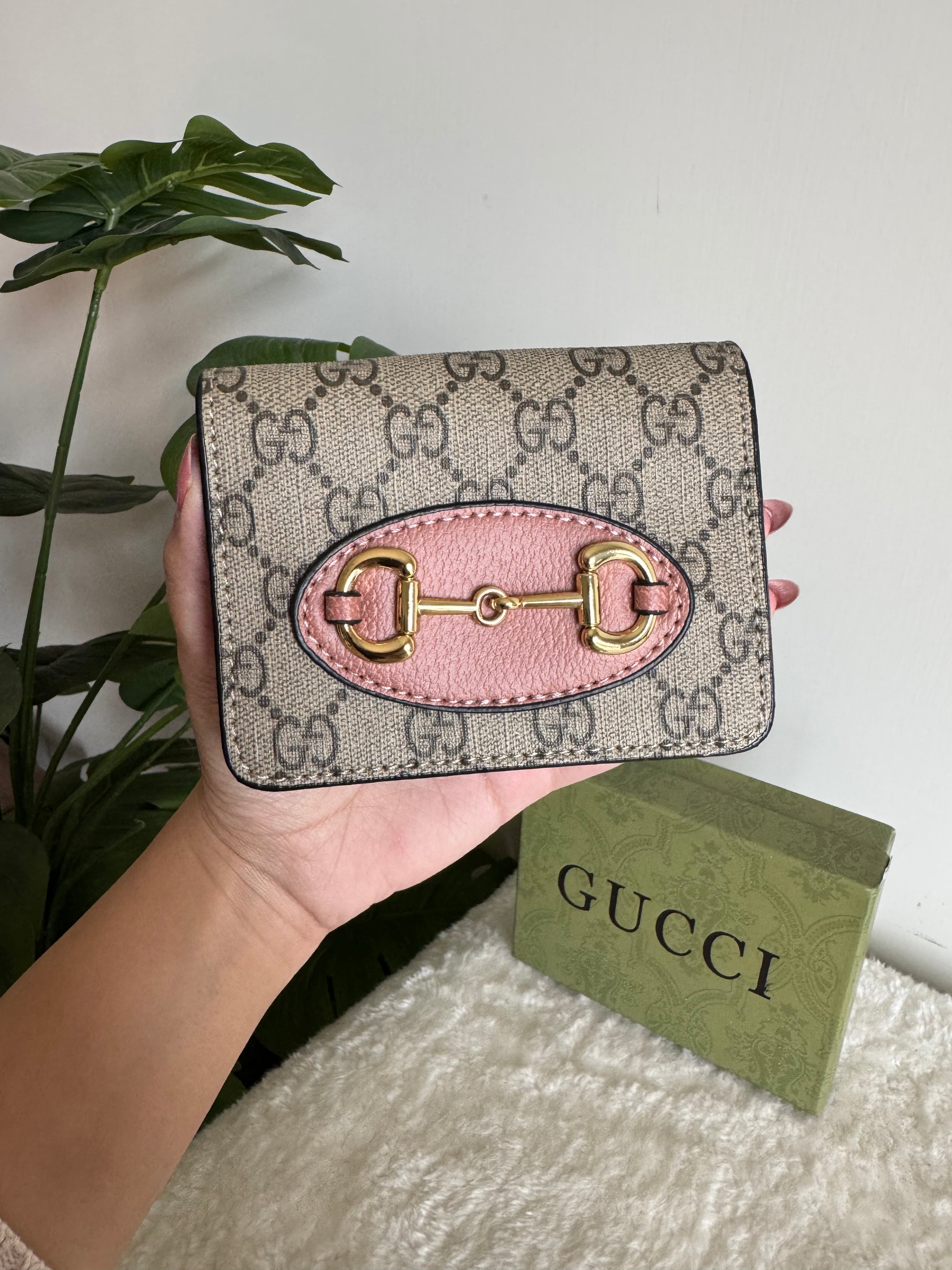 Gucci Wallet with Detachable Chain - Baby Pink
