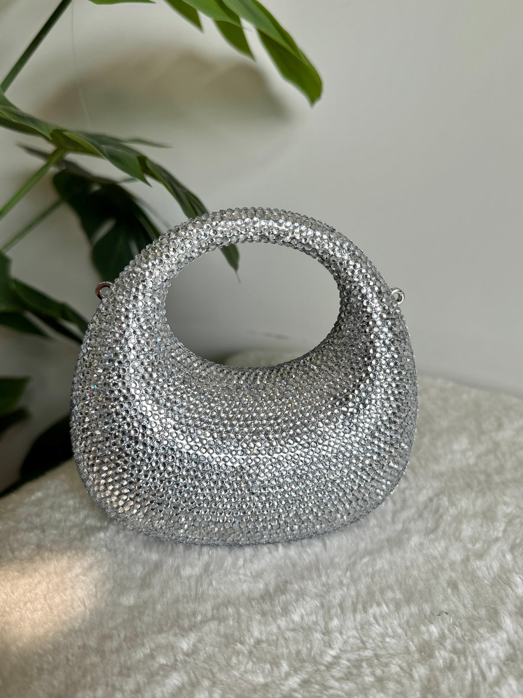 Viral Swarovski Clutch - Mini Silver