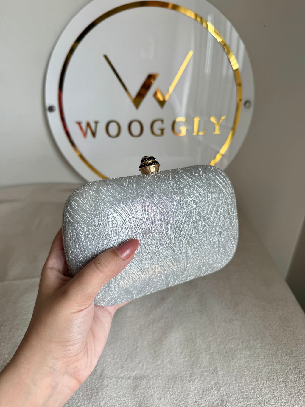 Milan Clutch - Silver