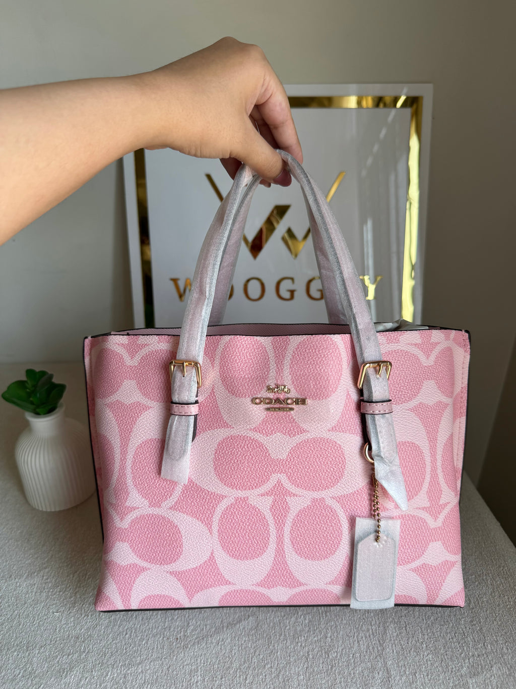 COACH Mini Mollie Tote Pink - BOX PACKING