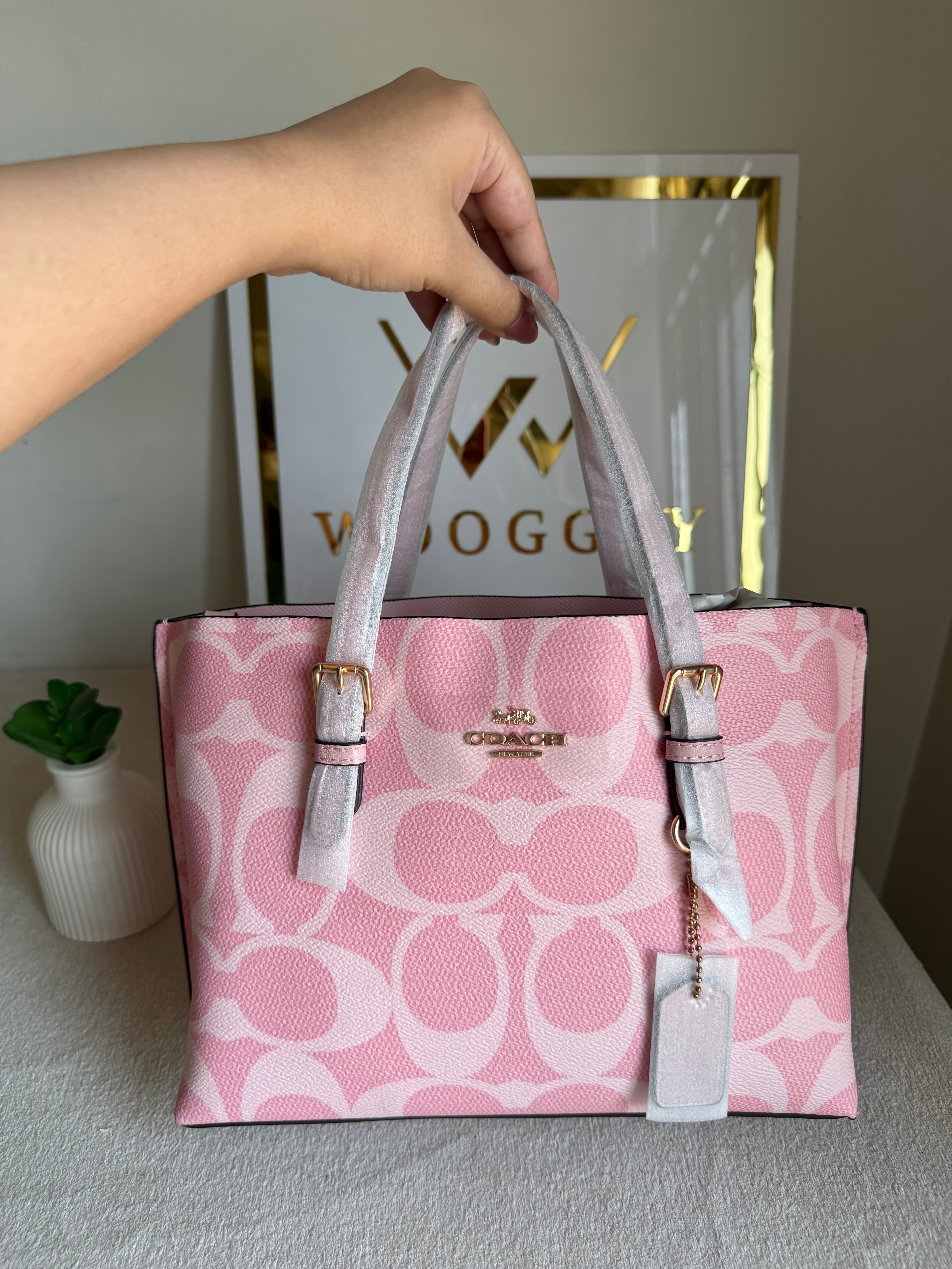 COACH Mini Mollie Tote Pink - BOX PACKING