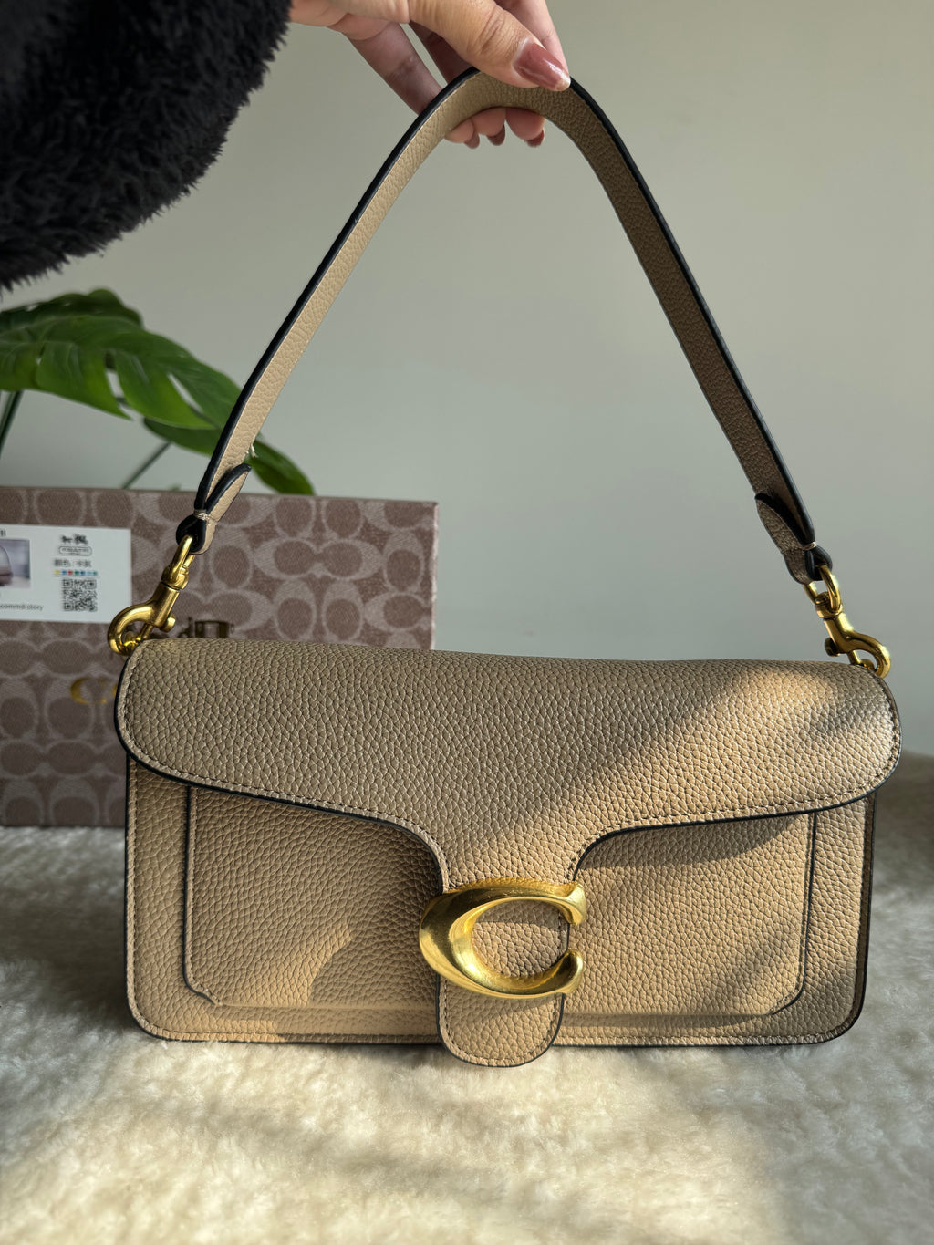COACH TABBY PREMIUM (Beige) - BOX PACKING