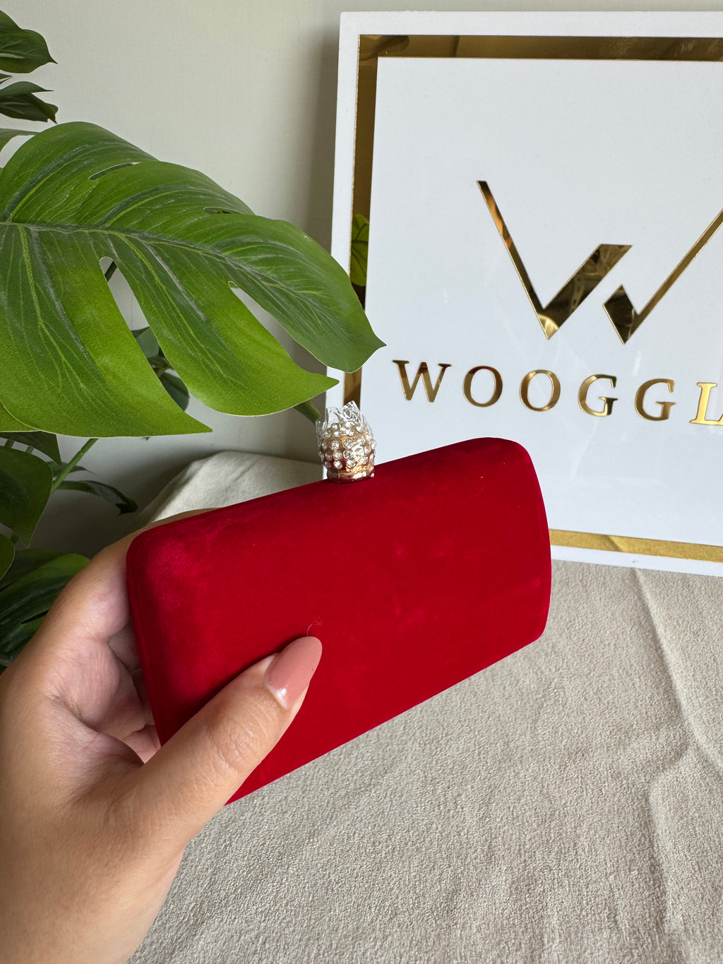 Mini Glow Up Clutch - Red