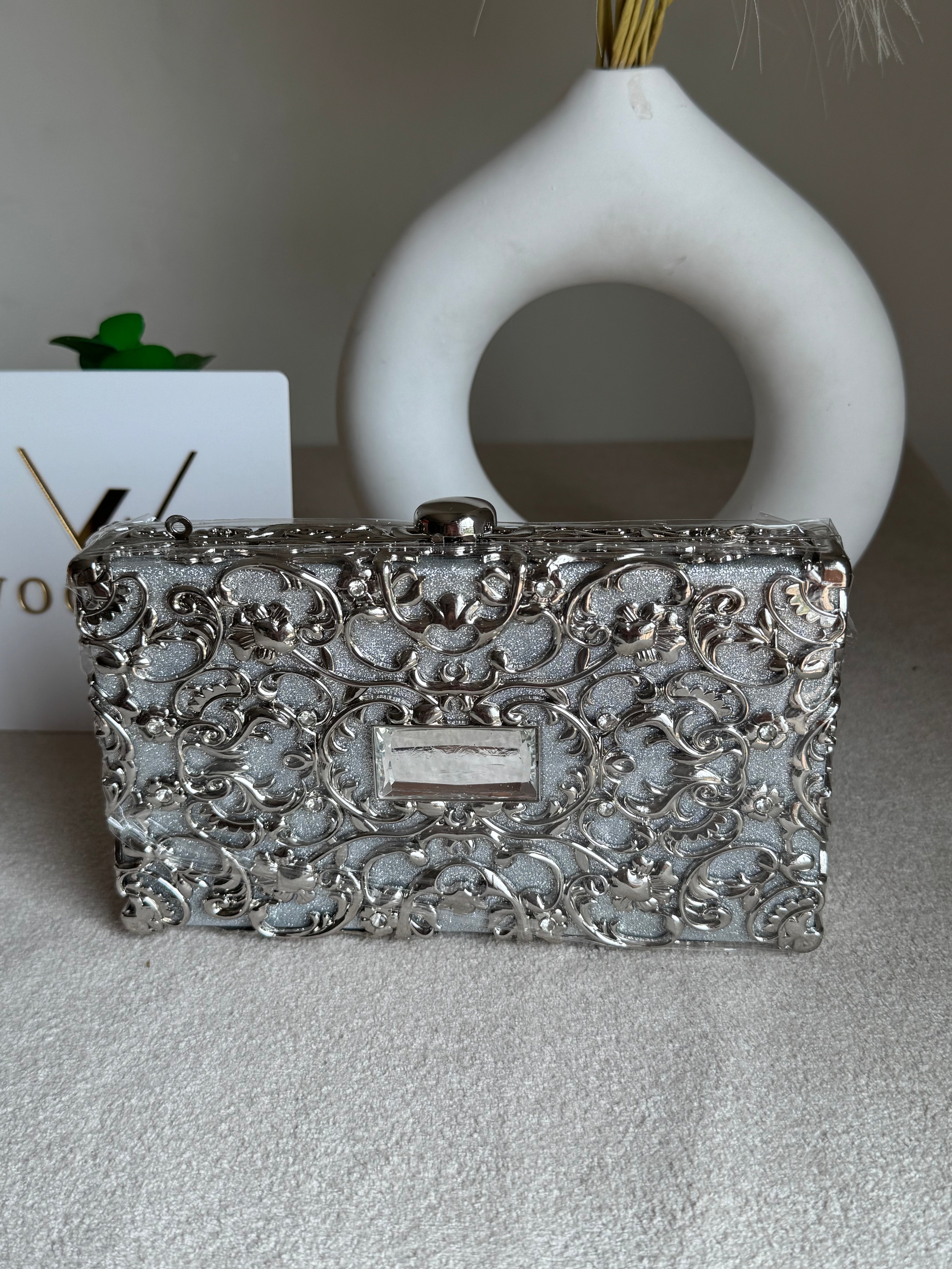 Maison Clutch Silver