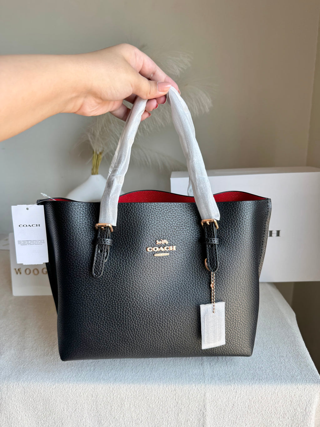 COACH Mini Mollie ToteBlack - BOX PACKING