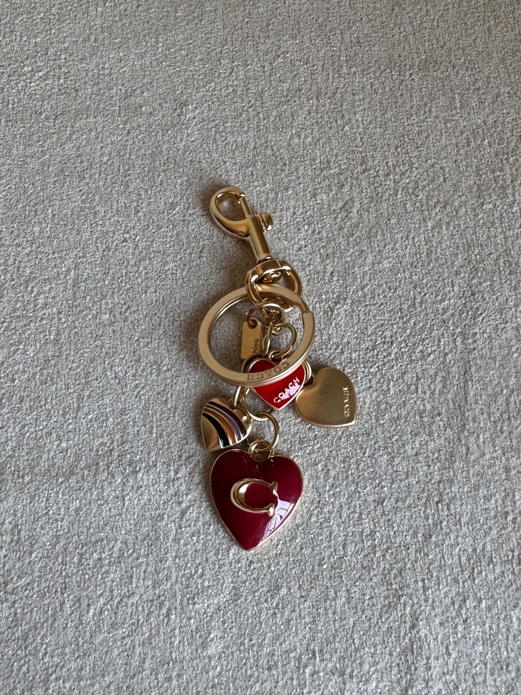 PREMIUM Coach Love Hearts Bag Charm