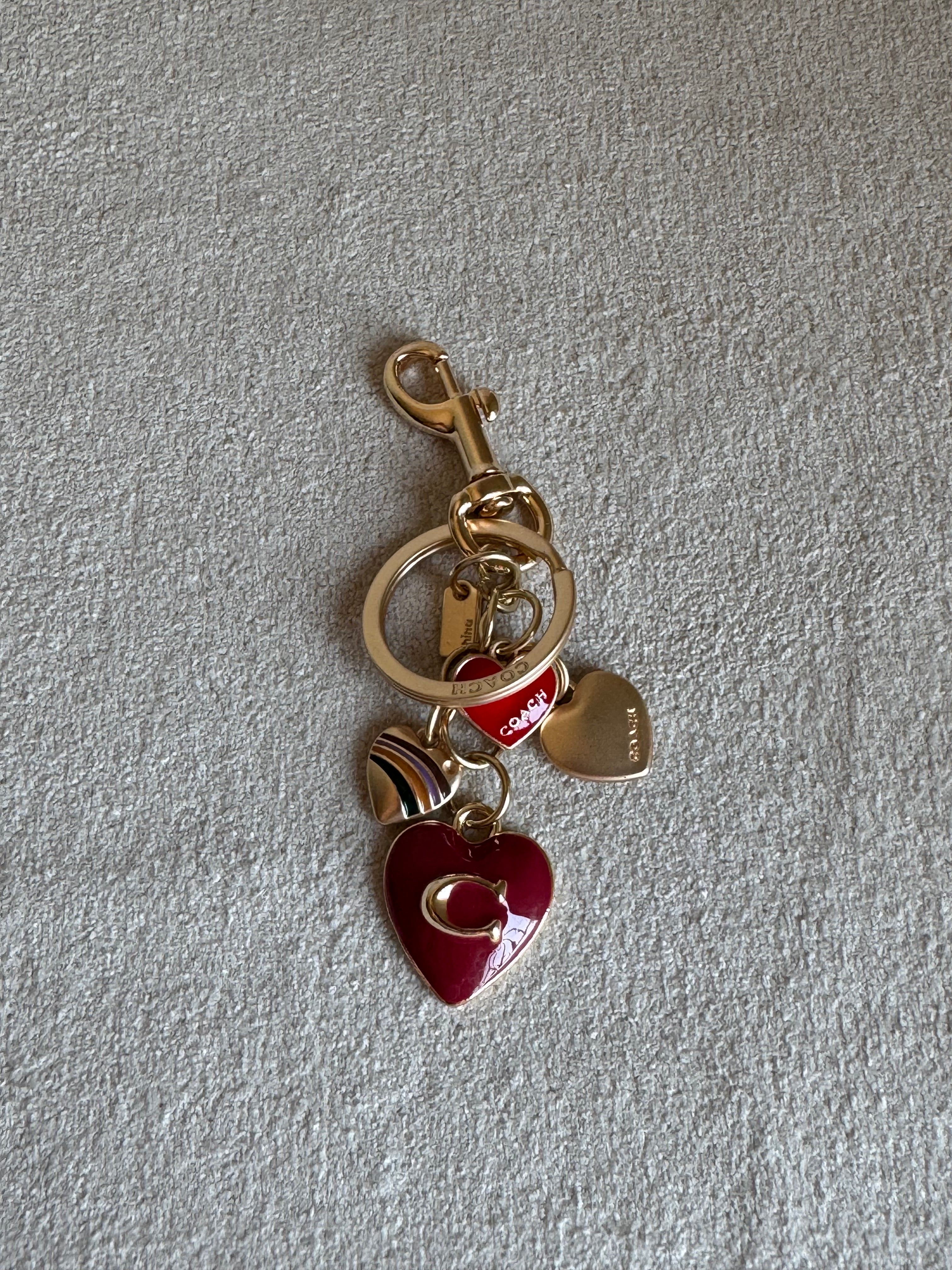 PREMIUM Coach Love Hearts Bag Charm