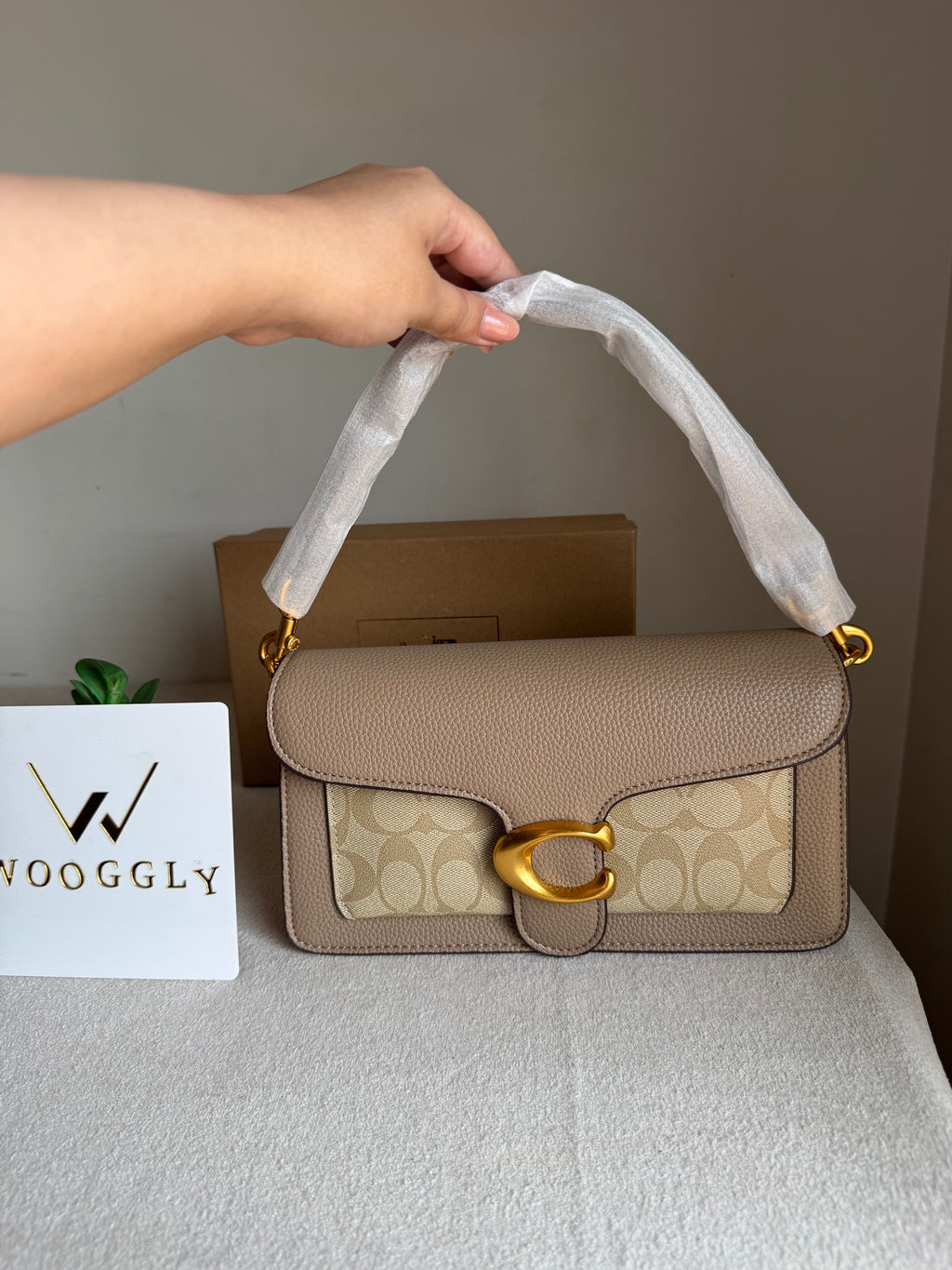 COACH TABBY Canvas Beige Good Quality -  BOX PACKING
