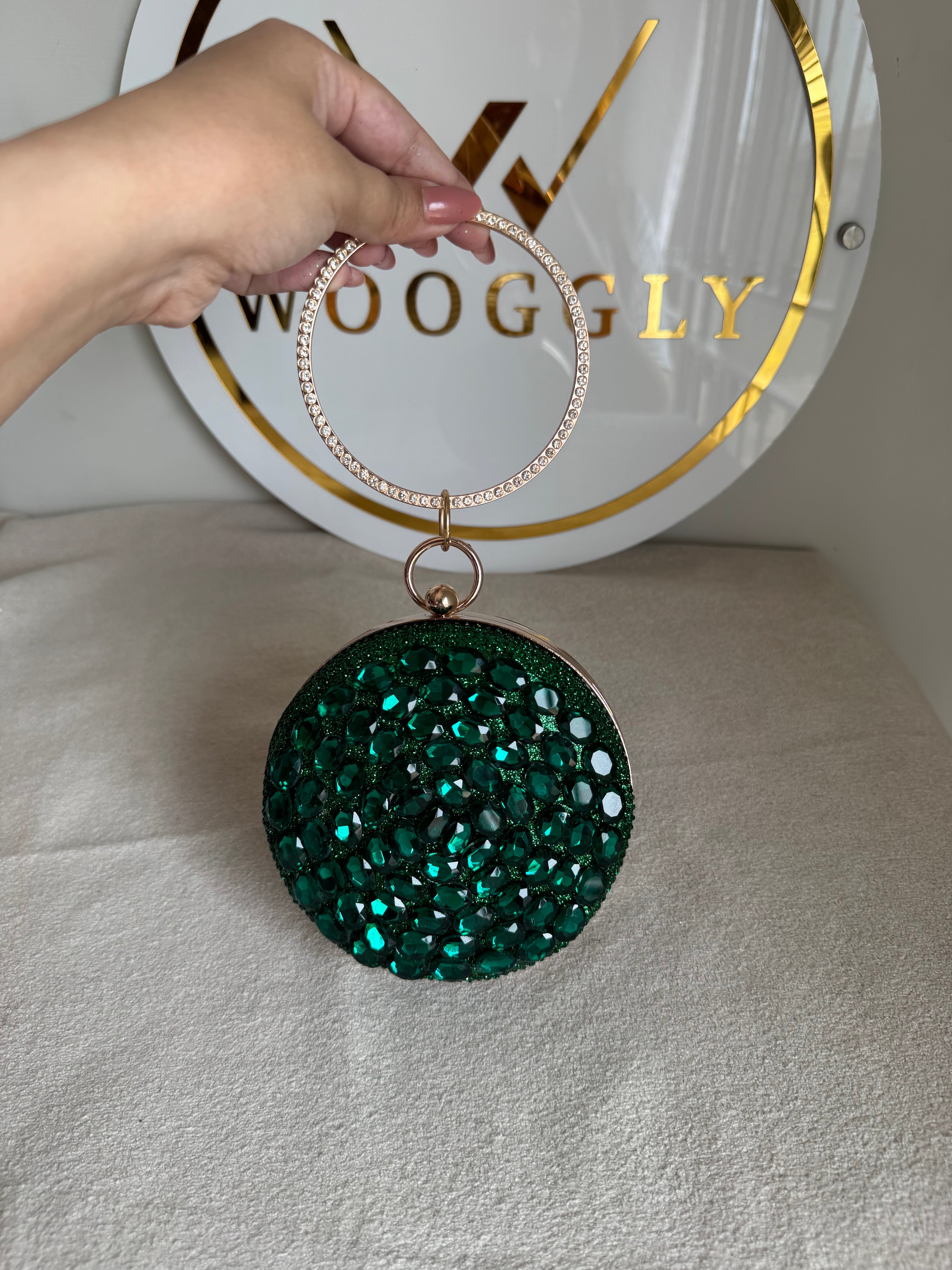 Sugar Plum Clutch - Emerald Green