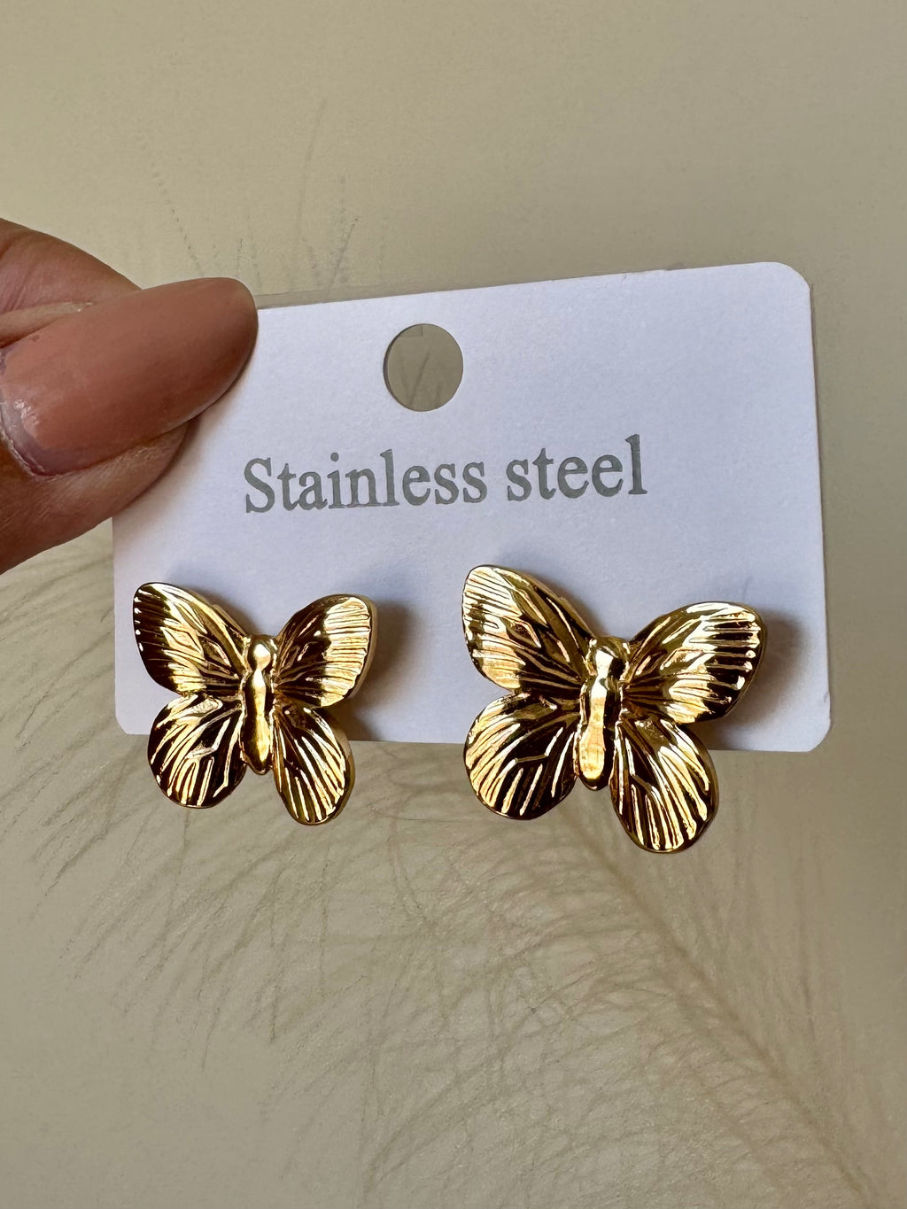 Butterfly Glow Earrings - 18K Gold Plated