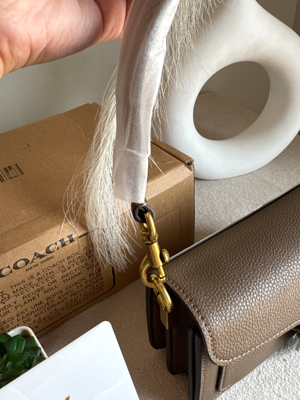 Coach TABBY Premium 20 (MINI) KHAAKI - BOX PACKING