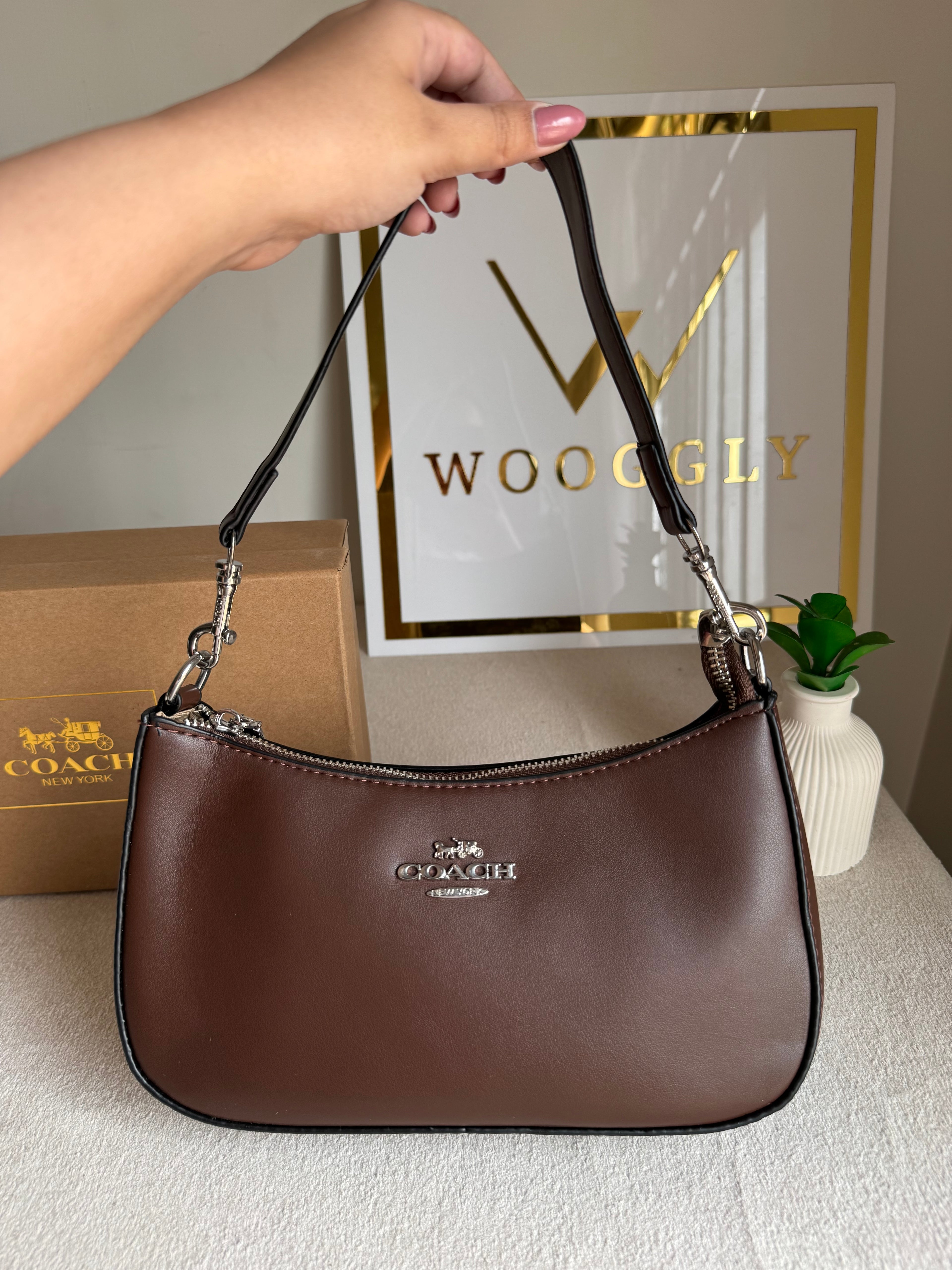 COACH TERI PREMIUM (Chocolate Brown) - BOX PACKING
