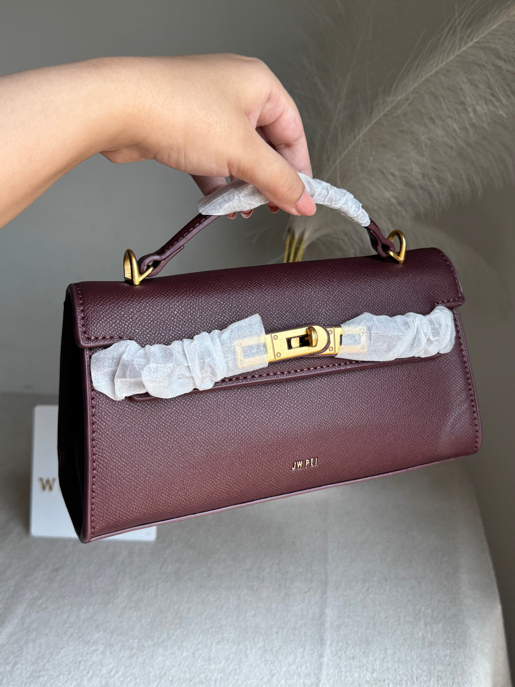 JW PEI Noor Top Handle Bag - Burgandy
