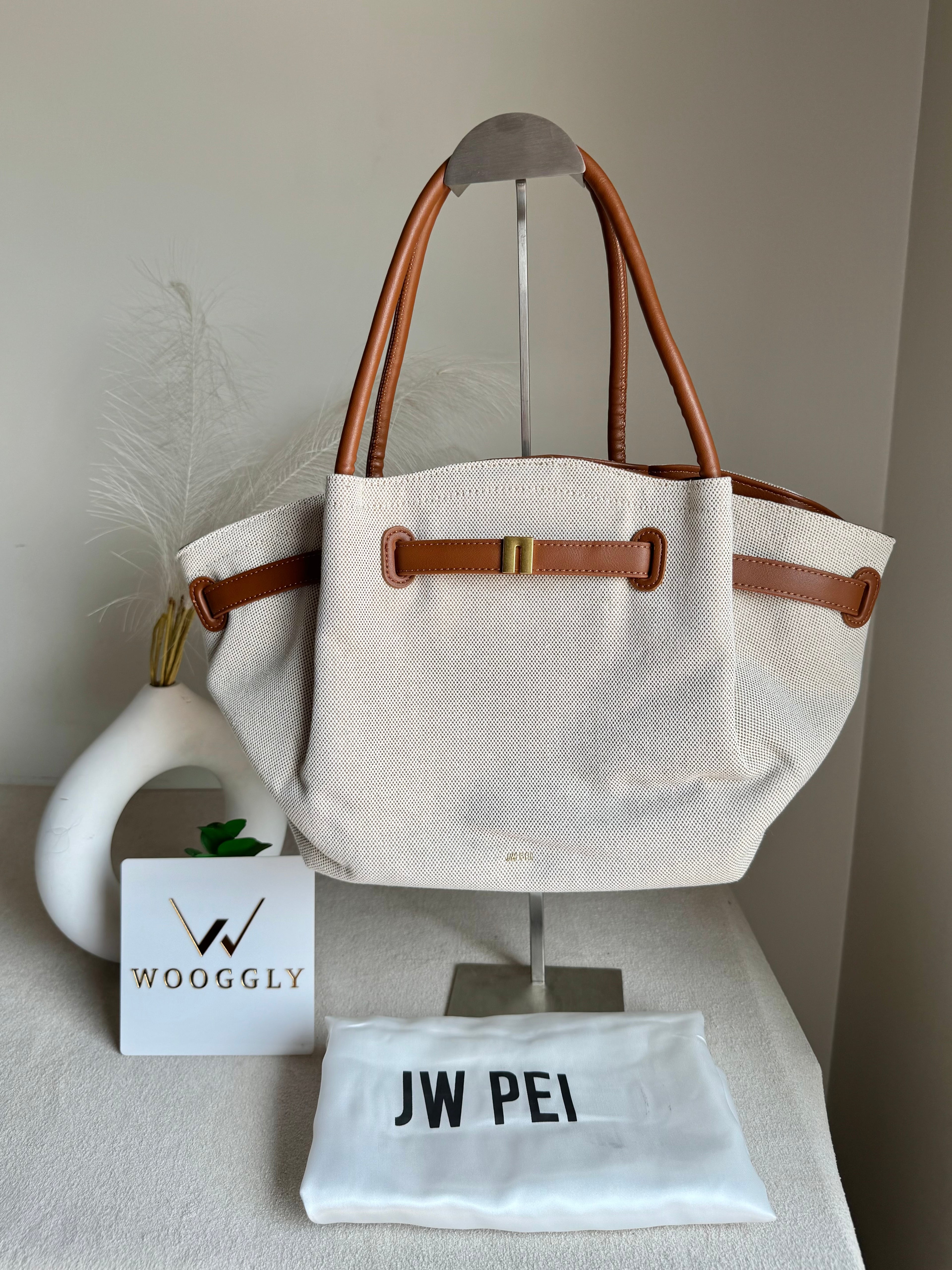 JW PEI Hana Tote Bag - Jute Brown