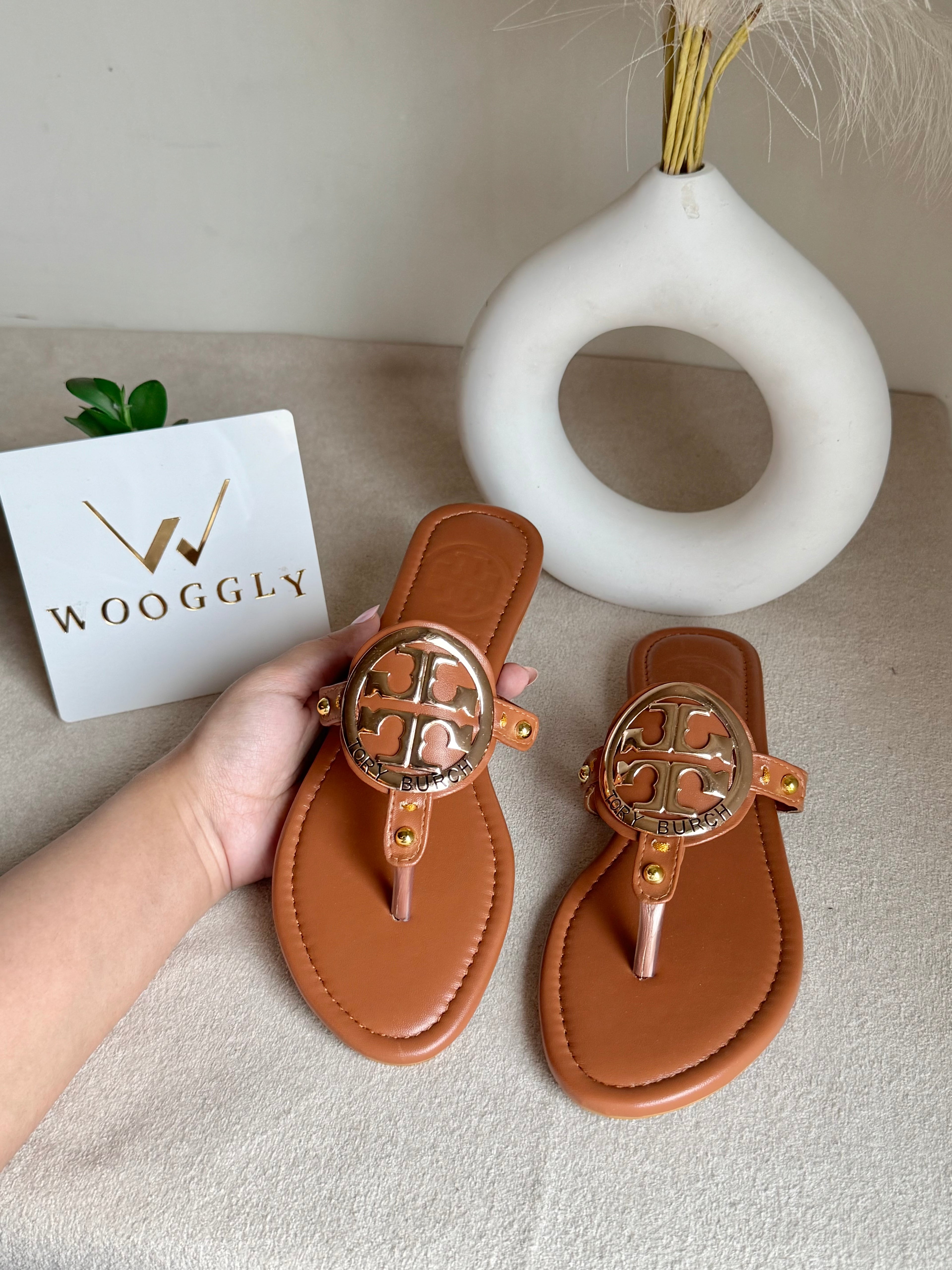 Viral Tory Burch Slides Brown