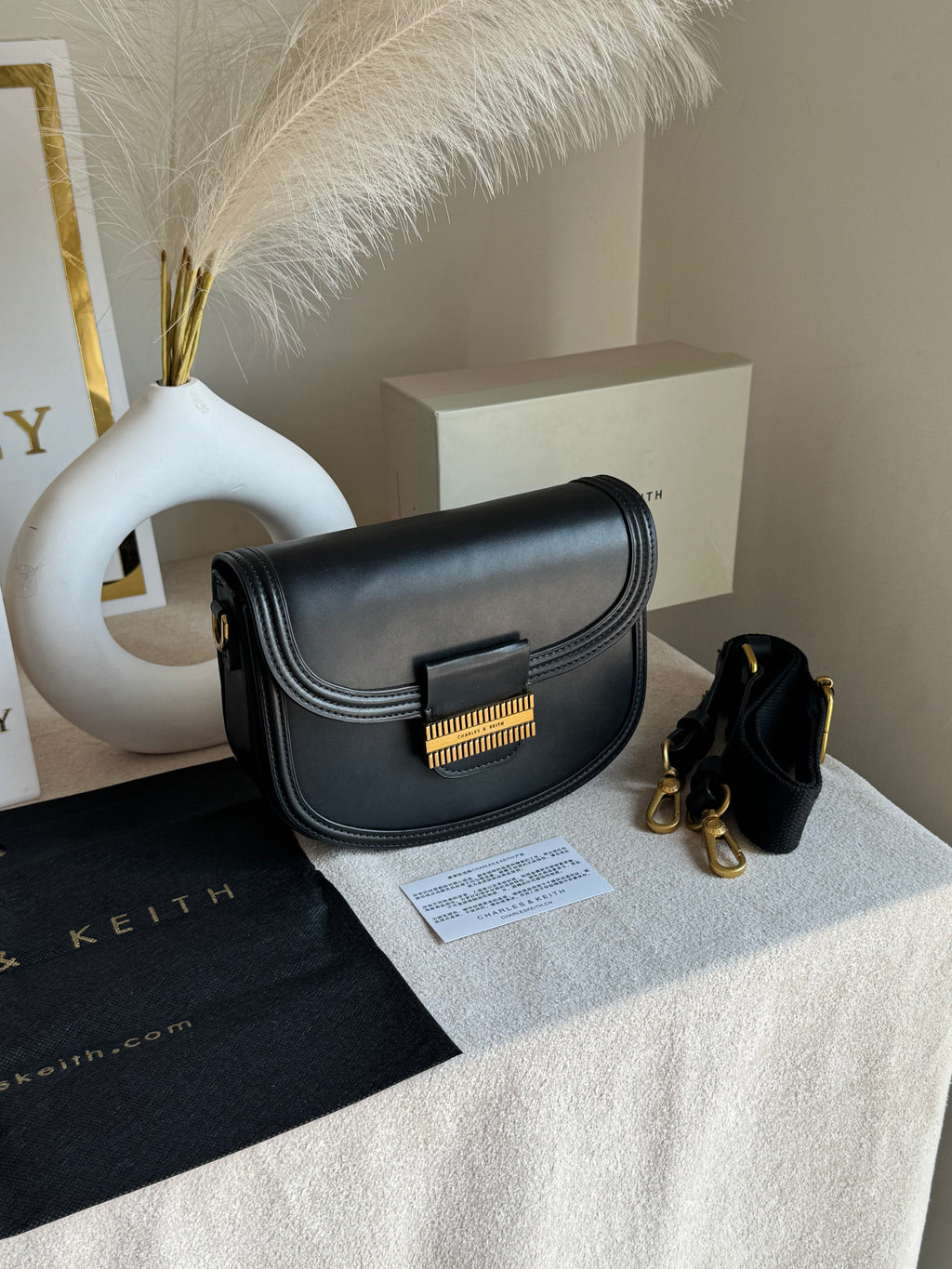 Premium C&K Mia Bag with PROPER PACKING Black