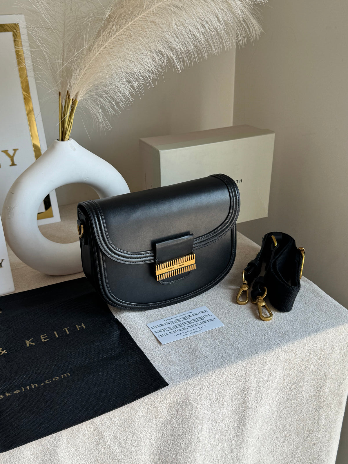Premium C&K Mia Bag with PROPER PACKING Black