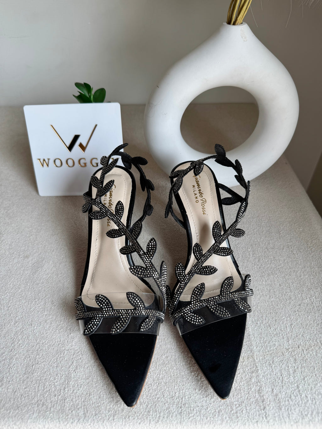 Gianvitto Rossi Heels Glitter Black