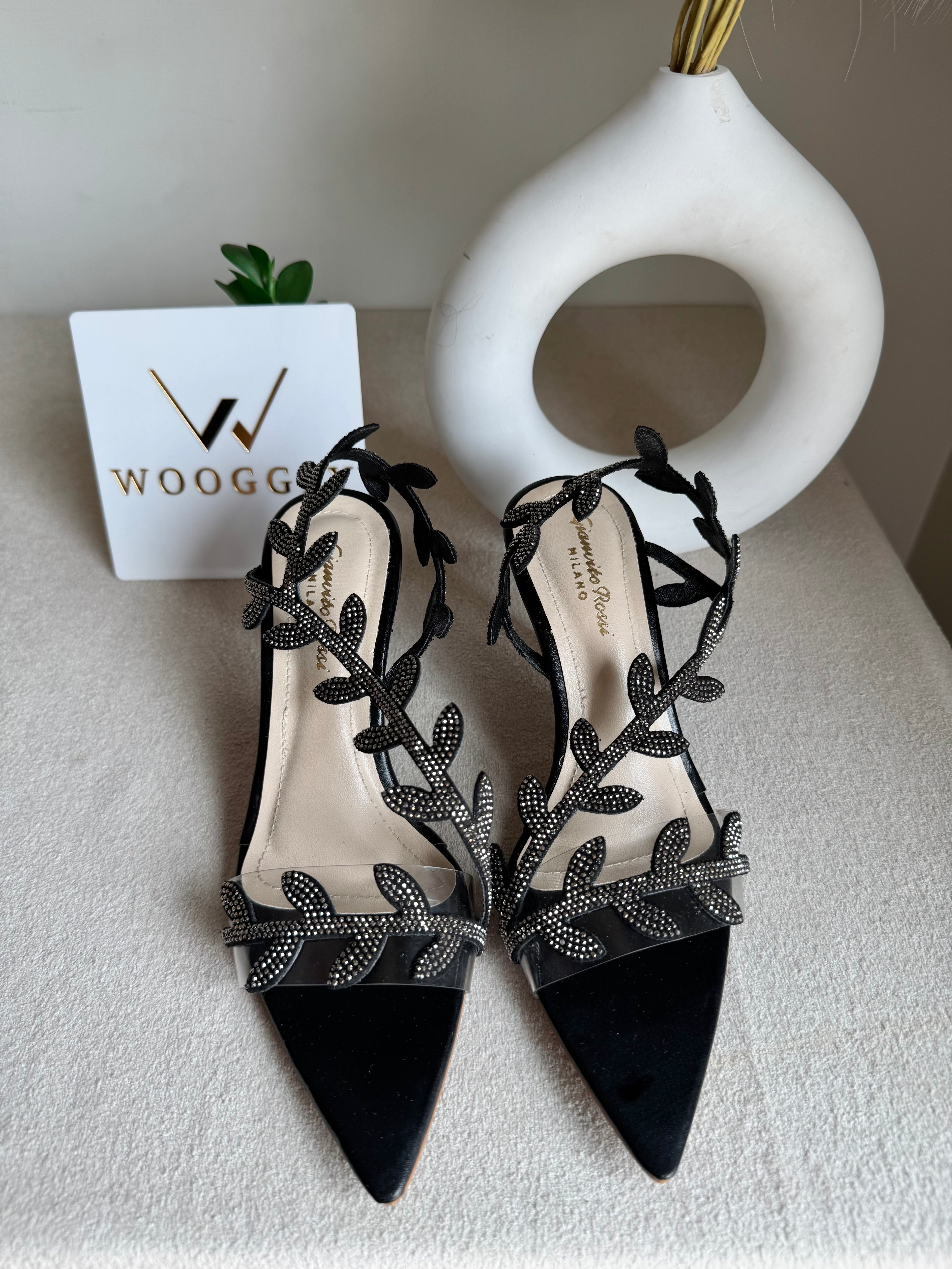 Gianvitto Rossi Heels Glitter Black