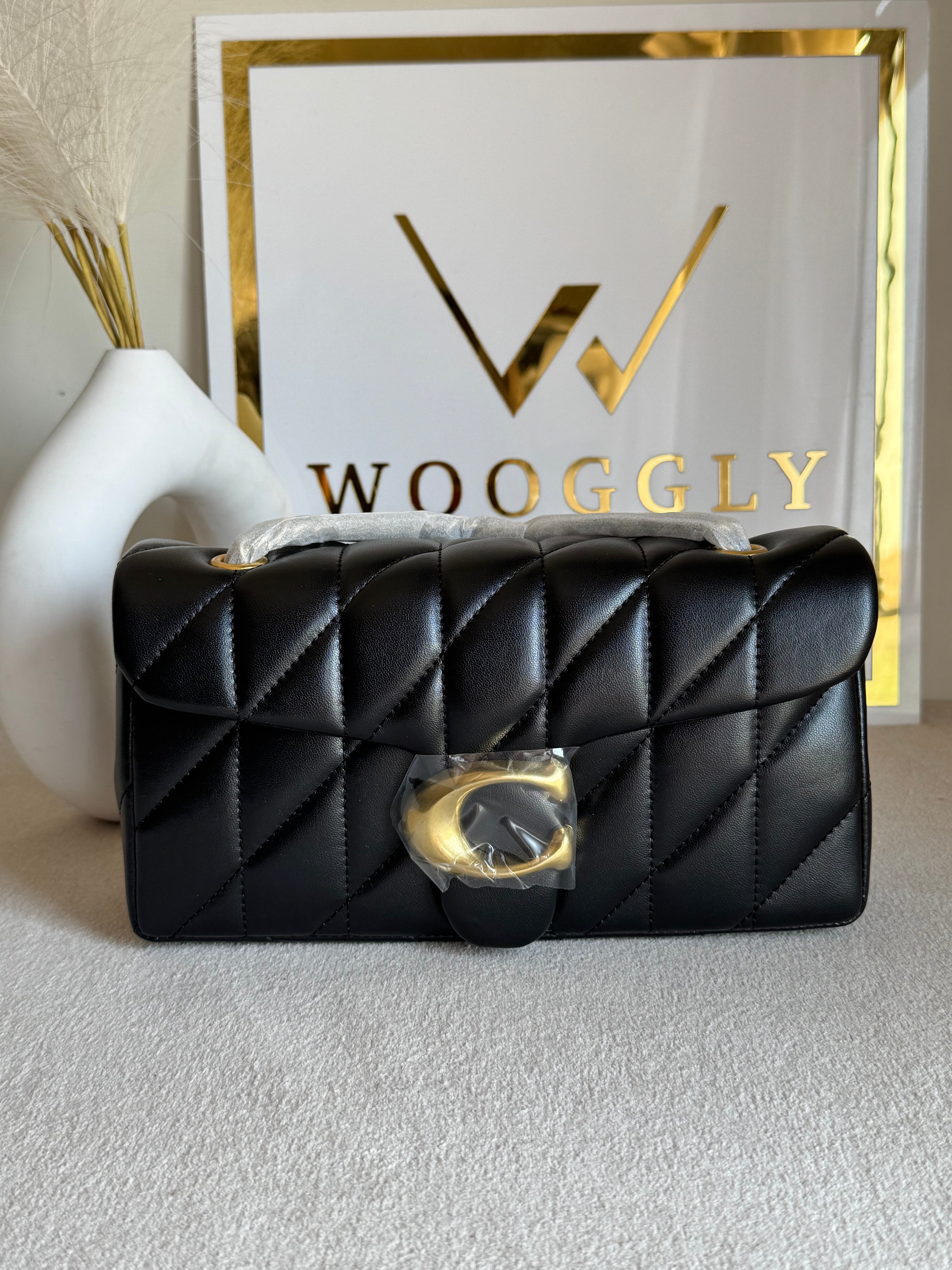 COACH Quilted Tabby PREMIUM (Black) - BOX PACKING