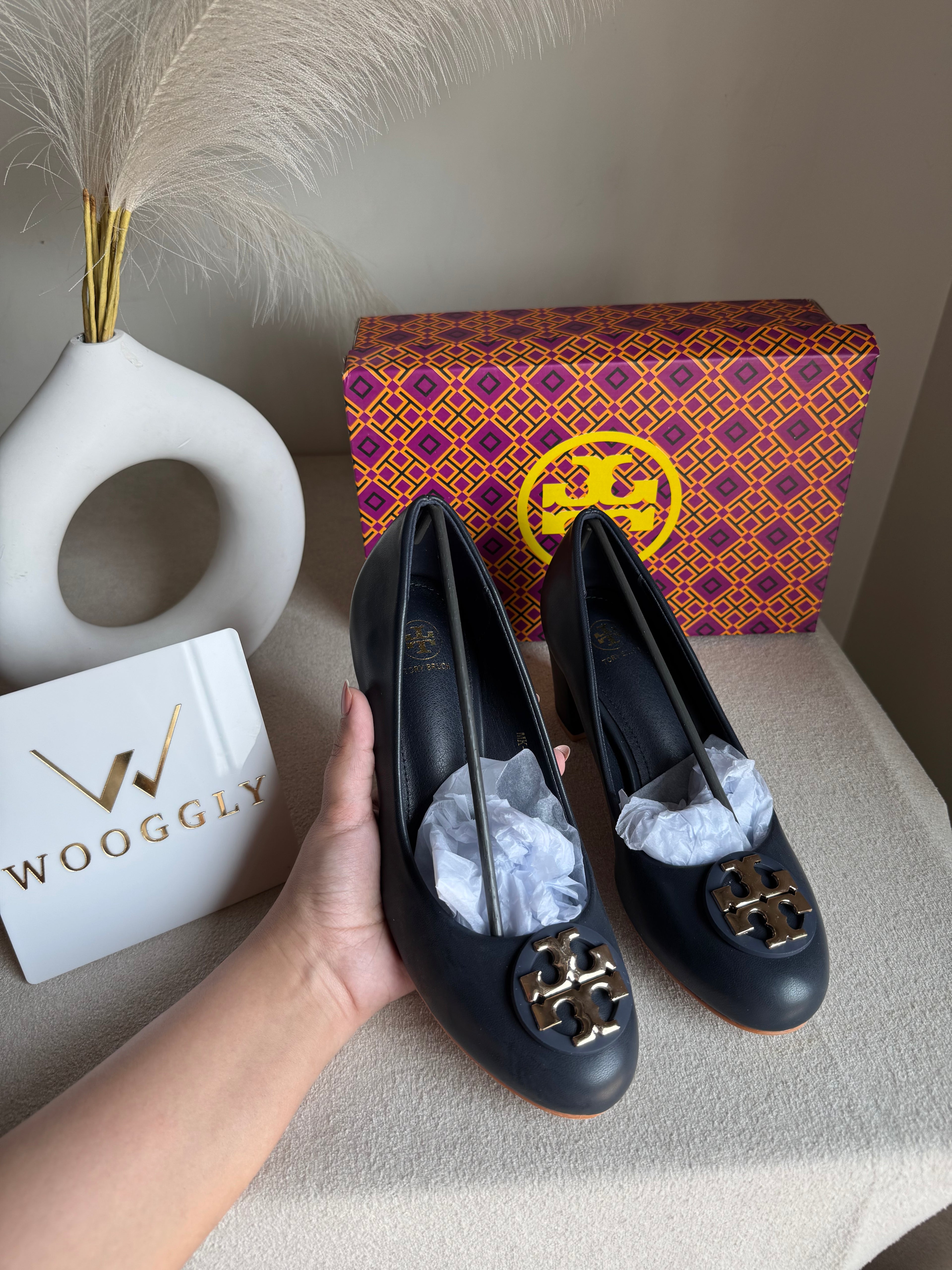 IMPORTED Classic Court Heels - Blue