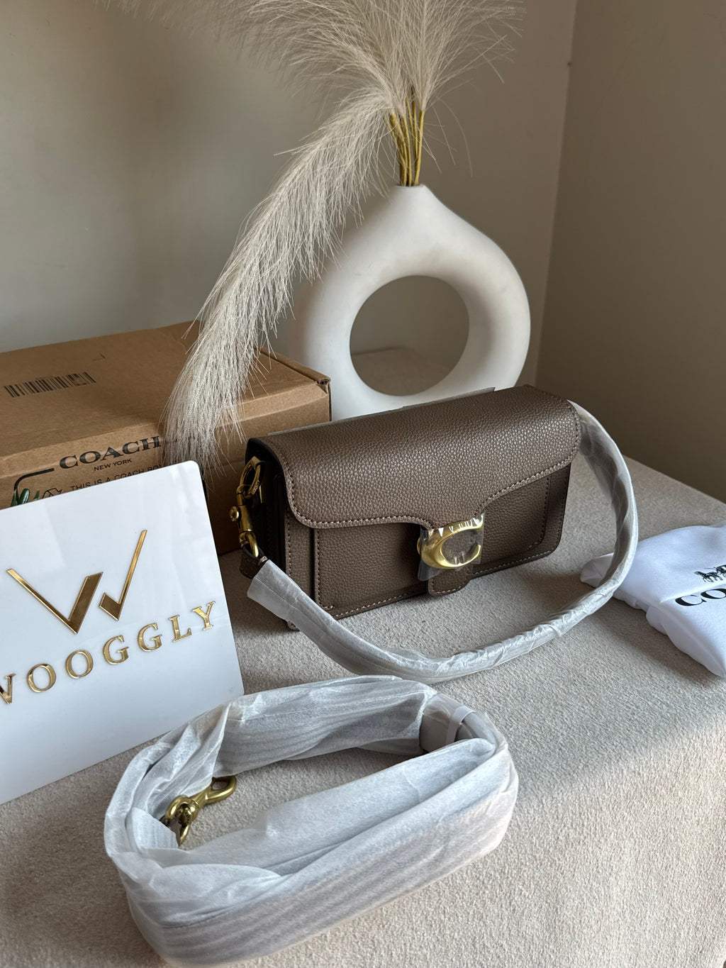 Coach TABBY Premium 20 (MINI) KHAAKI - BOX PACKING