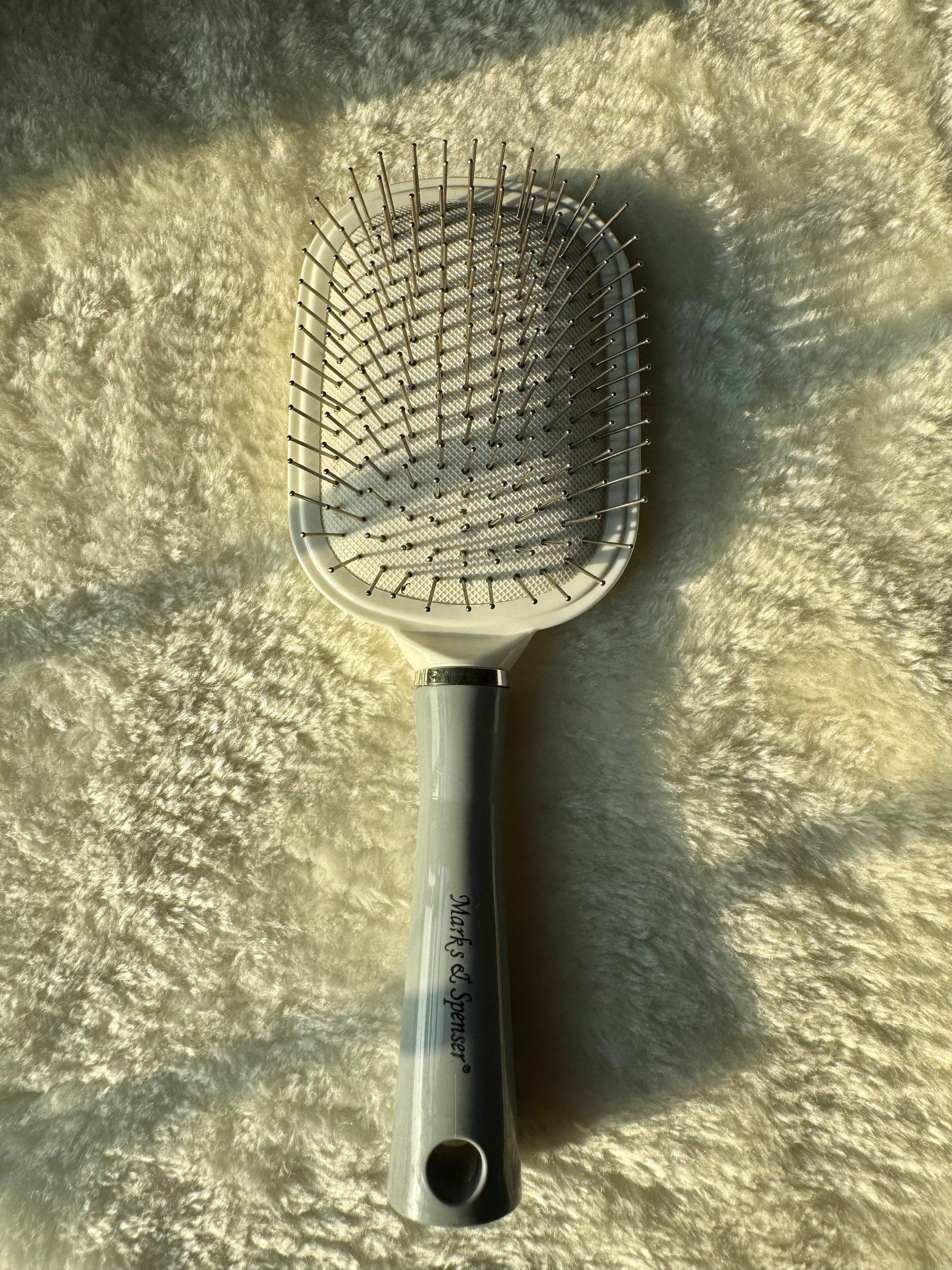 Grey & White Softest Hair Brush