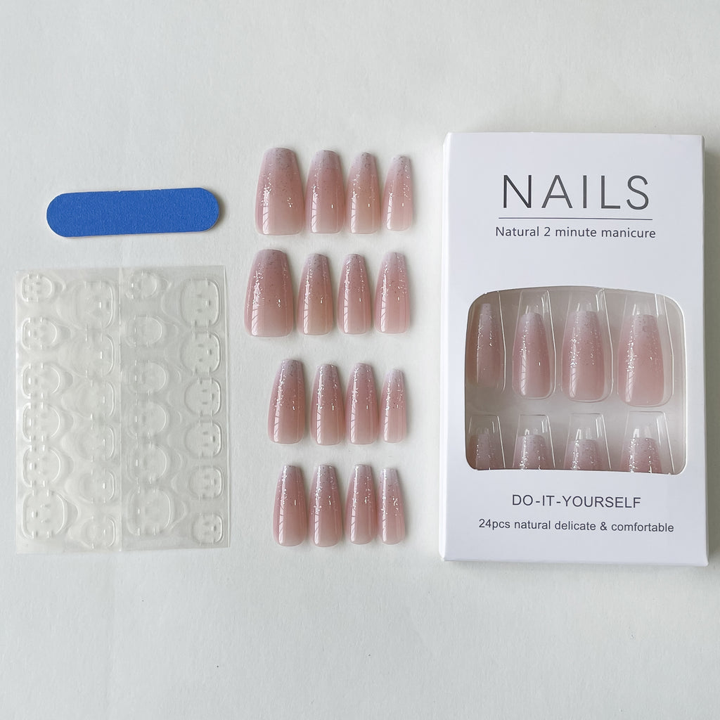 Gloss Pop Press On Nails - 24 Pieces Complete Kit