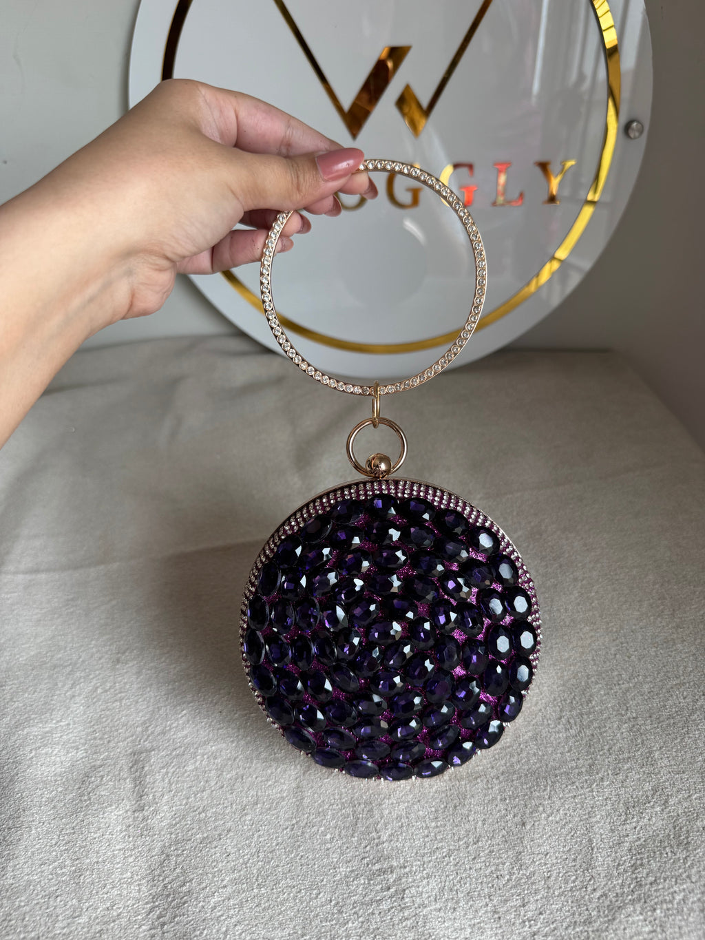 Sugar Plum Clutch - Magenta